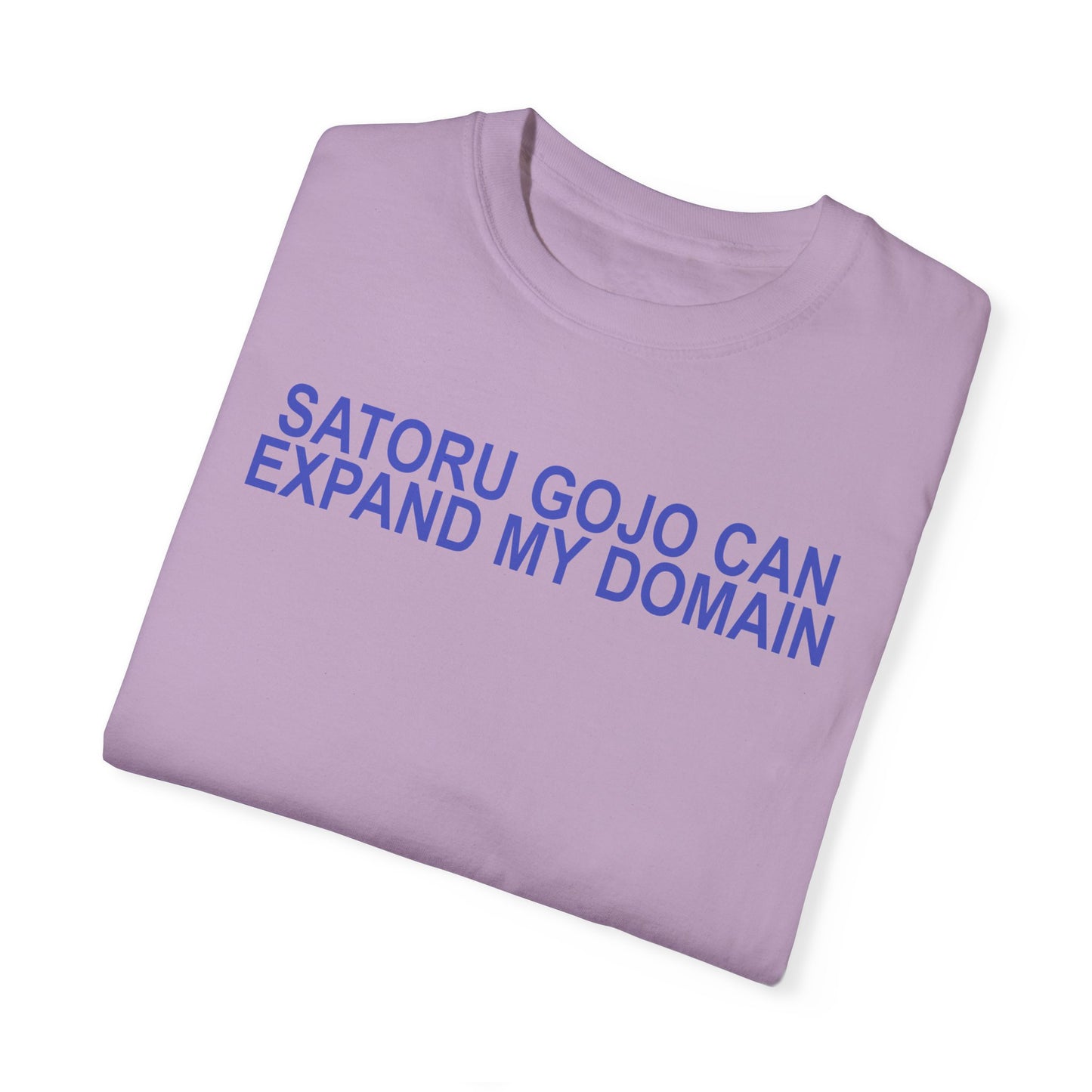 Expand my domain shirt Funny Gojos T-shirt Satorus merch for men women subtle minimal purple