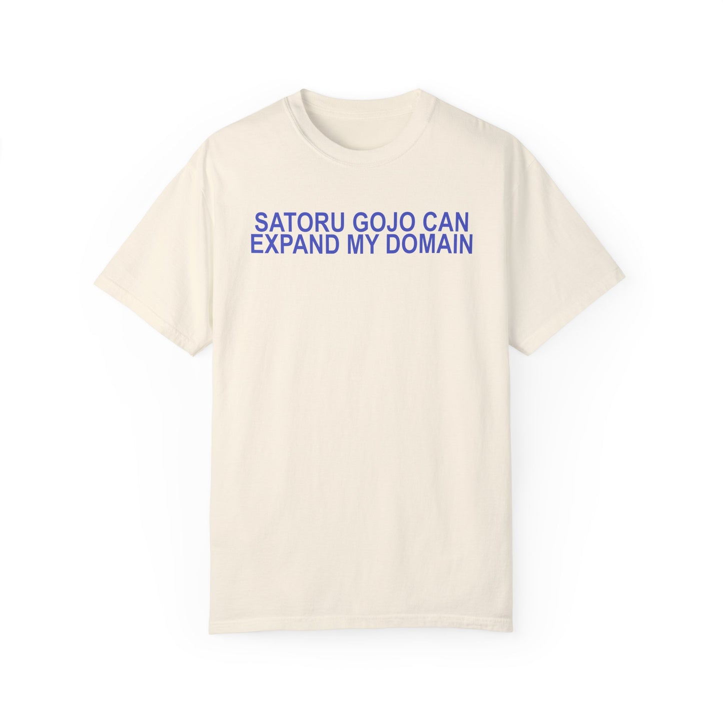 Expand my domain shirt Funny Gojos T-shirt Satorus merch for men women subtle minimal purple
