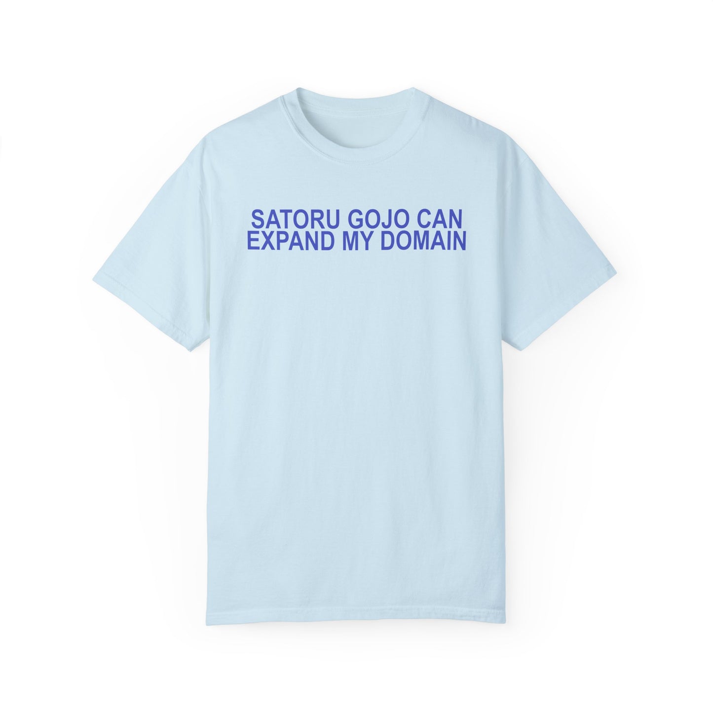 Expand my domain shirt Funny Gojos T-shirt Satorus merch for men women subtle minimal purple