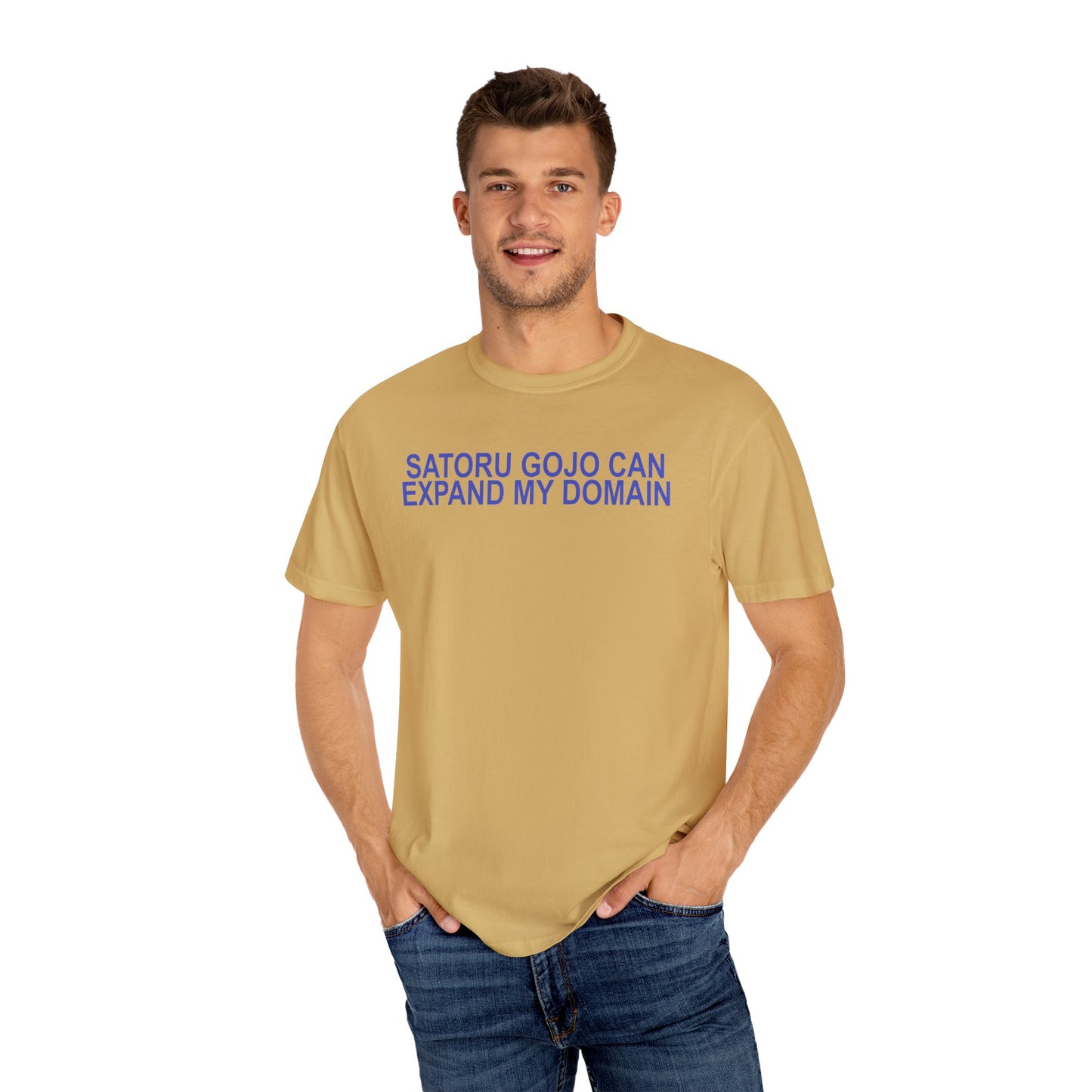 Expand my domain shirt Funny Gojos T-shirt Satorus merch for men women subtle minimal purple