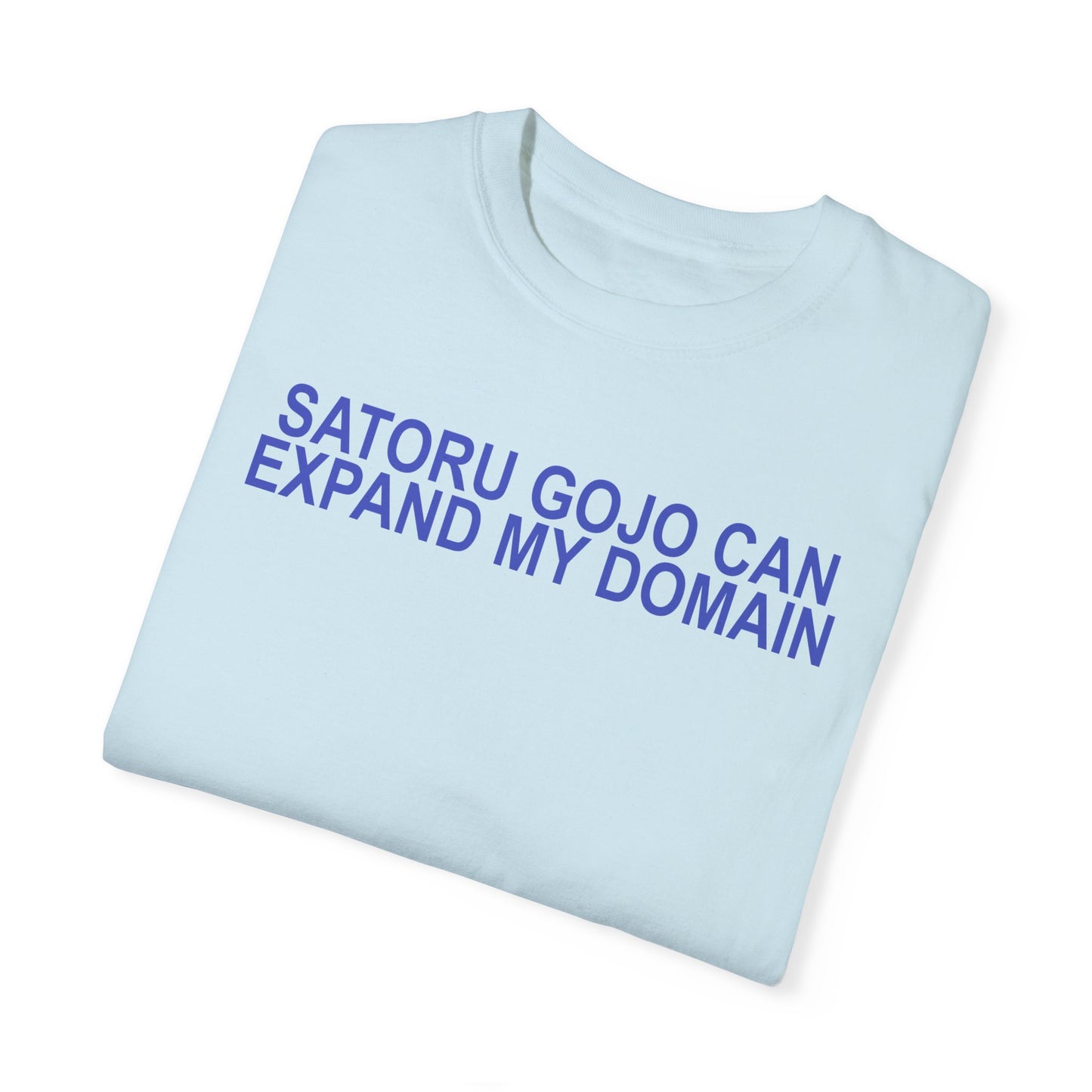 Expand my domain shirt Funny Gojos T-shirt Satorus merch for men women subtle minimal purple