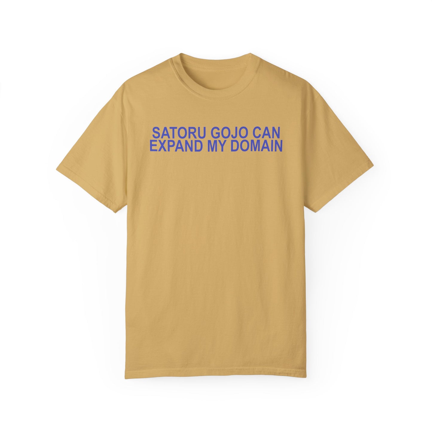 Expand my domain shirt Funny Gojos T-shirt Satorus merch for men women subtle minimal purple