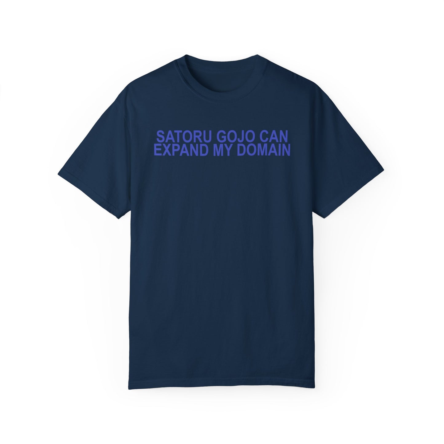 Expand my domain shirt Funny Gojos T-shirt Satorus merch for men women subtle minimal purple