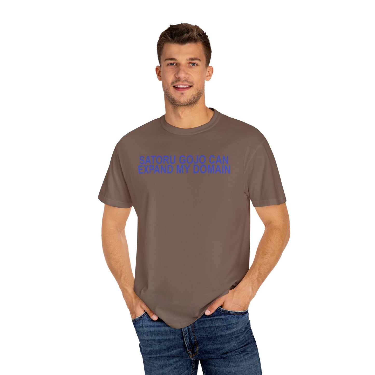 Expand my domain shirt Funny Gojos T-shirt Satorus merch for men women subtle minimal purple