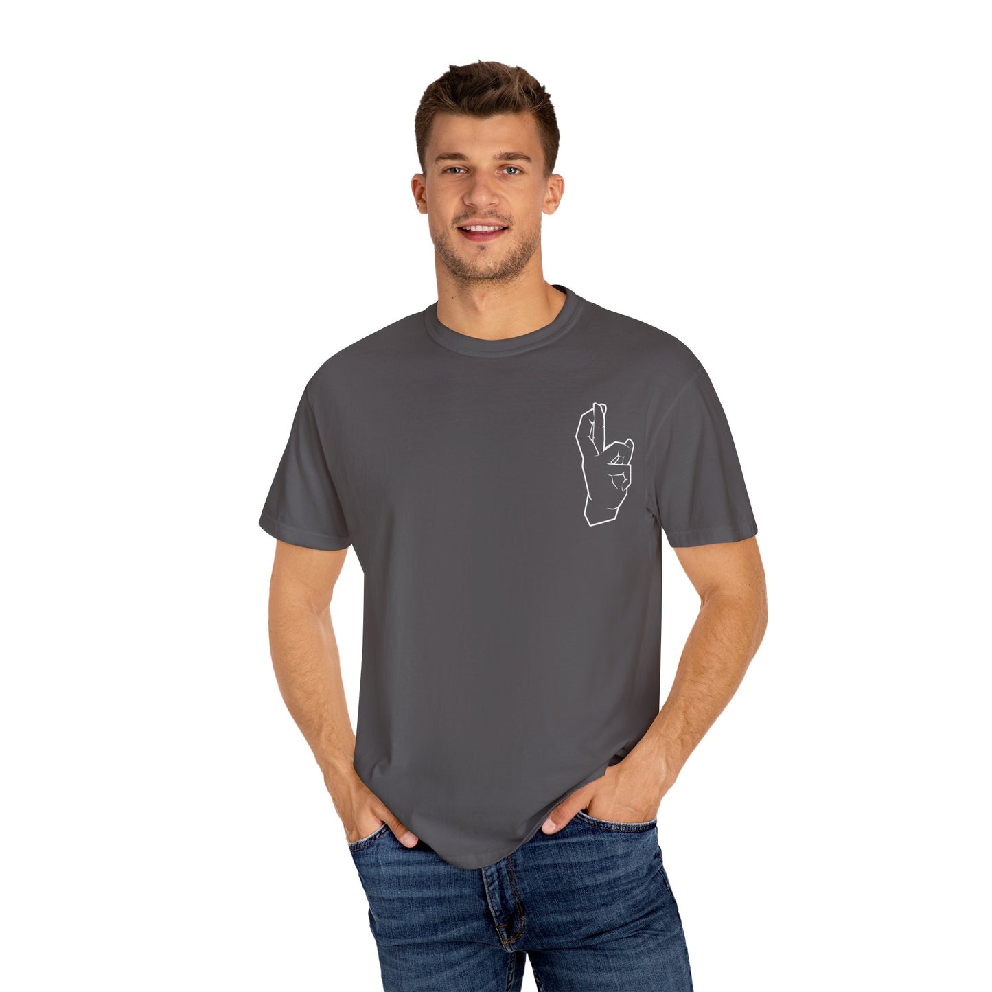 Gojos hand shirt T-shirt Satorus merch Expand my domain for men women subtle minimal sign