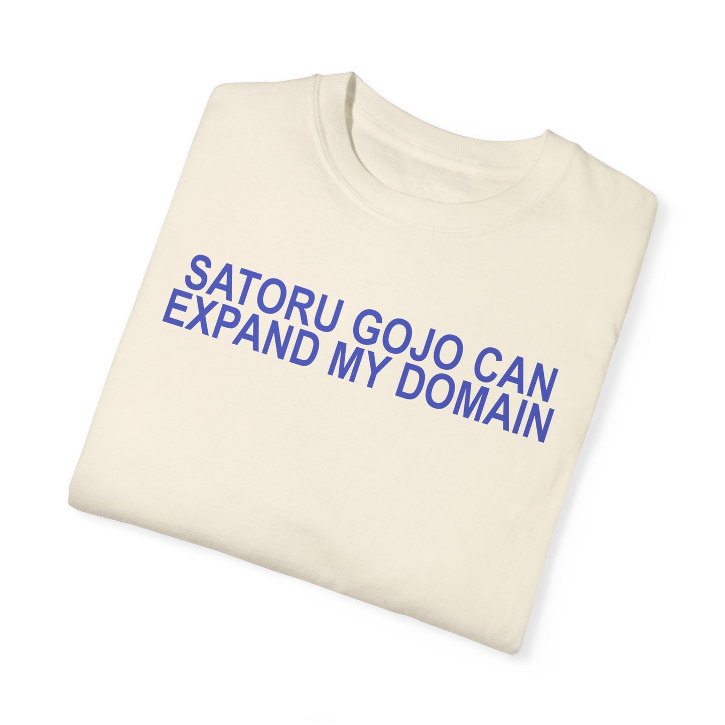 Expand my domain shirt Funny Gojos T-shirt Satorus merch for men women subtle minimal purple