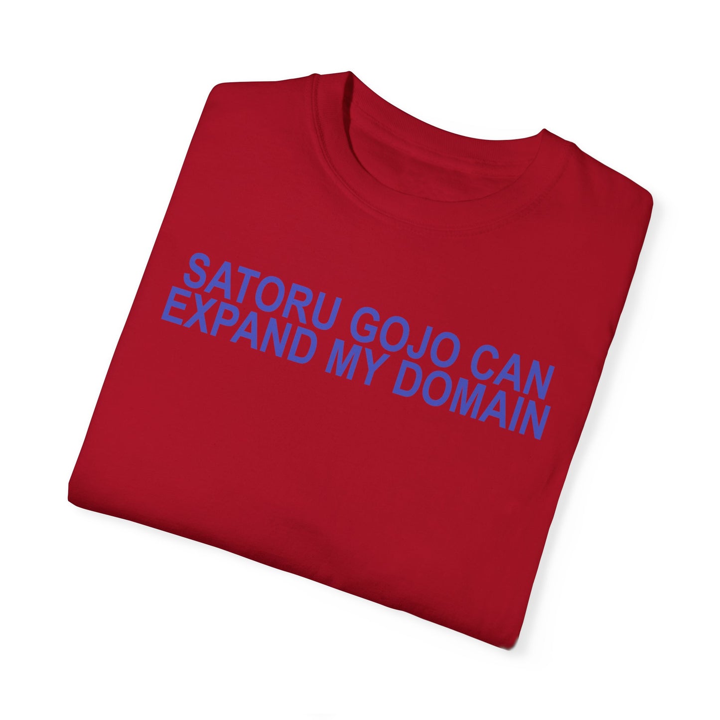Expand my domain shirt Funny Gojos T-shirt Satorus merch for men women subtle minimal purple