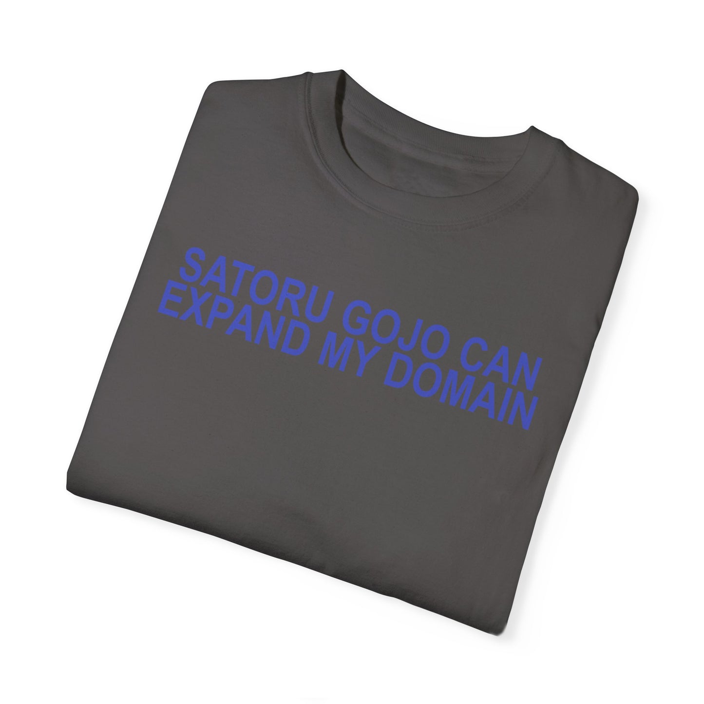 Expand my domain shirt Funny Gojos T-shirt Satorus merch for men women subtle minimal purple
