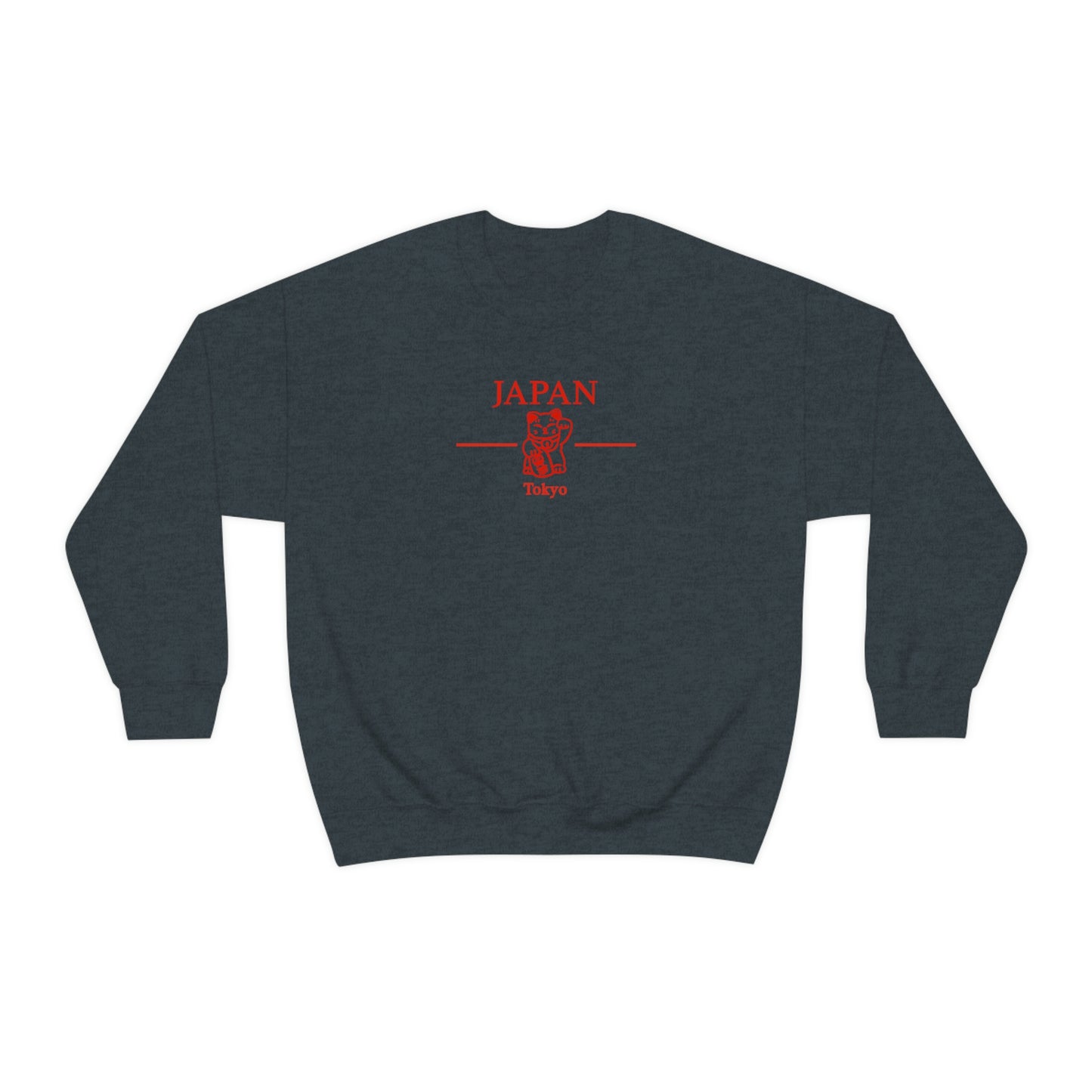 Lucky Cat Japan Crewneck Tokyo Japan Aesthetic Sweatshirt