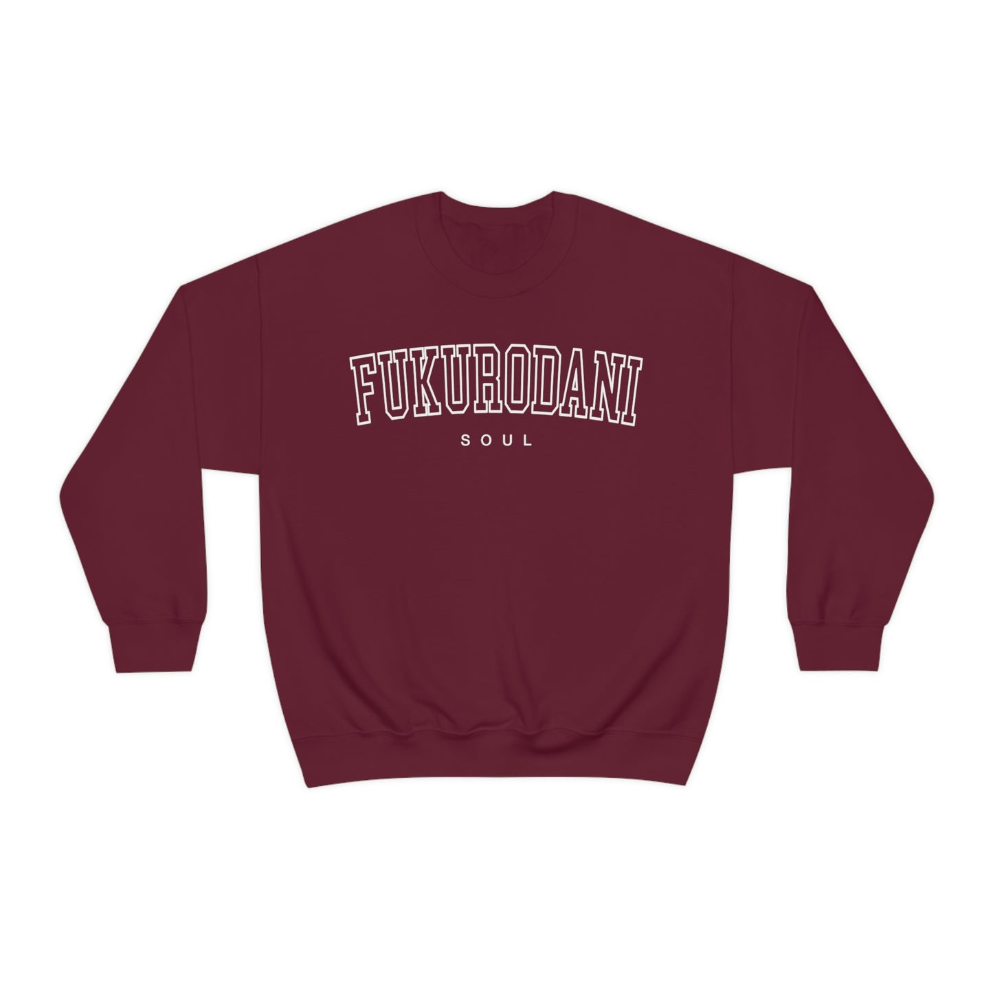 Fukurodanis Slogan Sweatshirt Crew neck Varsity sweatshirt jumper pullover Minimal Anime College Otaku School