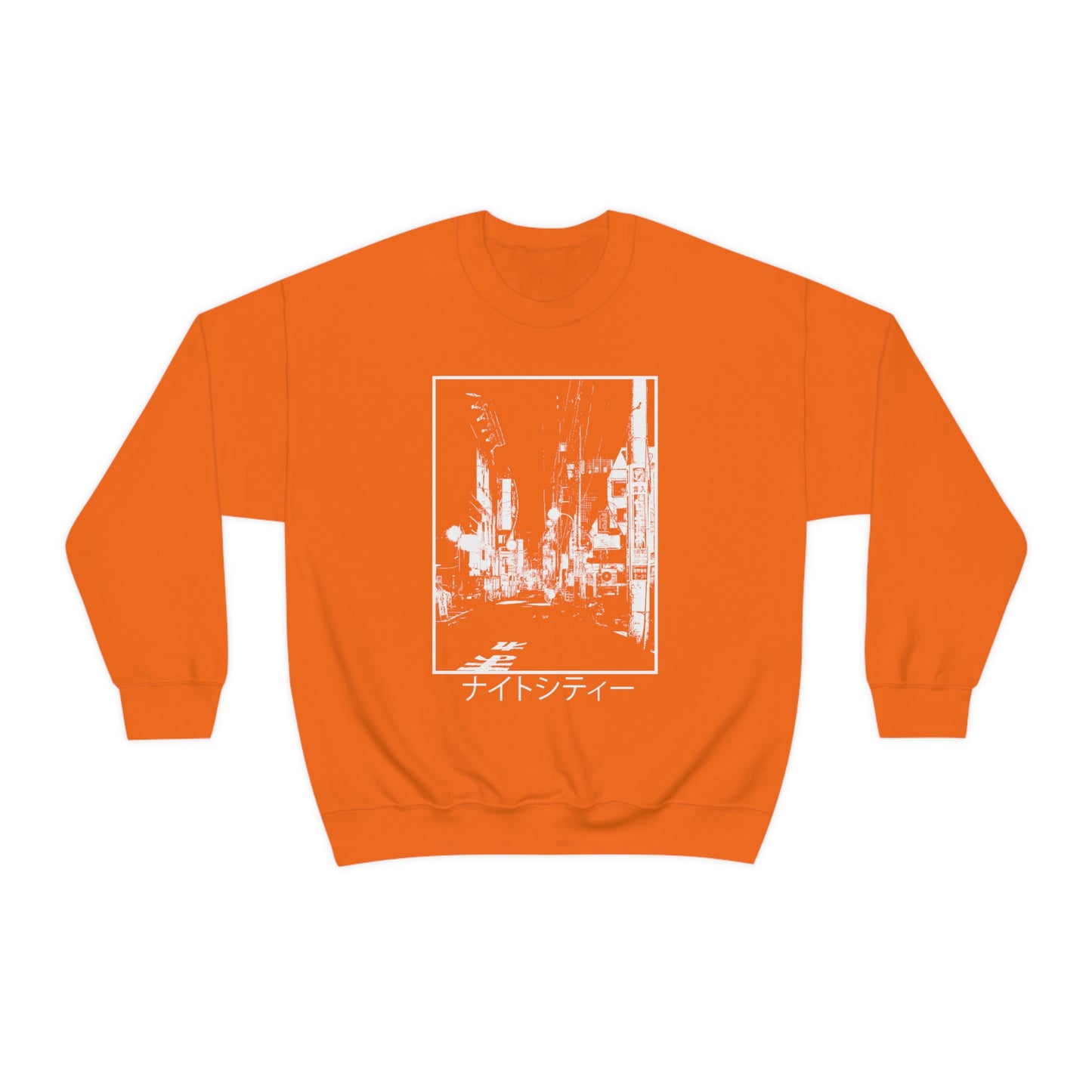 Endless Nights Edgy sweatshirt Japanese Aesthetic shirt Japan Streetwear, Tumblr Clothing Grunge Clothes, Kanji Night Street Art Anime Gift