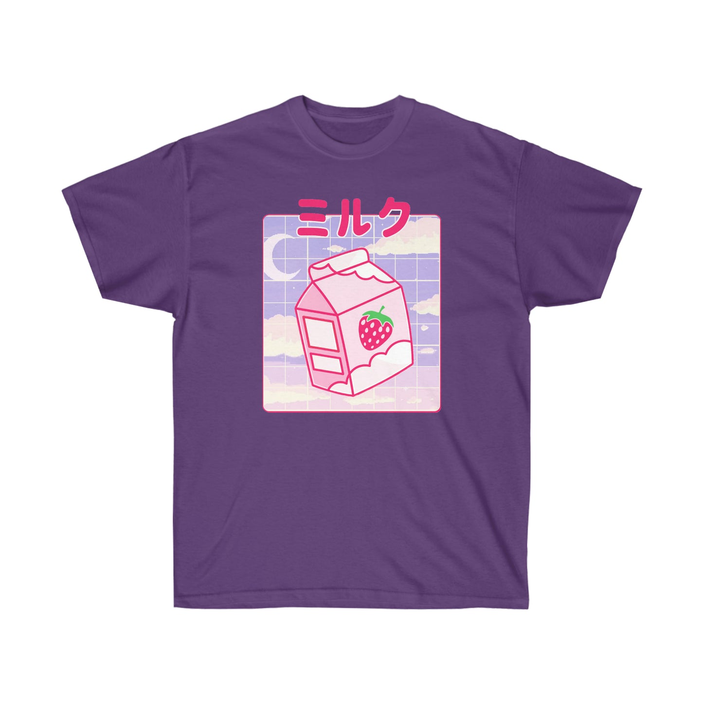 Kawaii milk t-shirt Japanese 90s Aesthetic t-shirt Kawaii Anime Strawberry Milk Shake shirt T-shirt for Japan lovers Cute gift anime fan