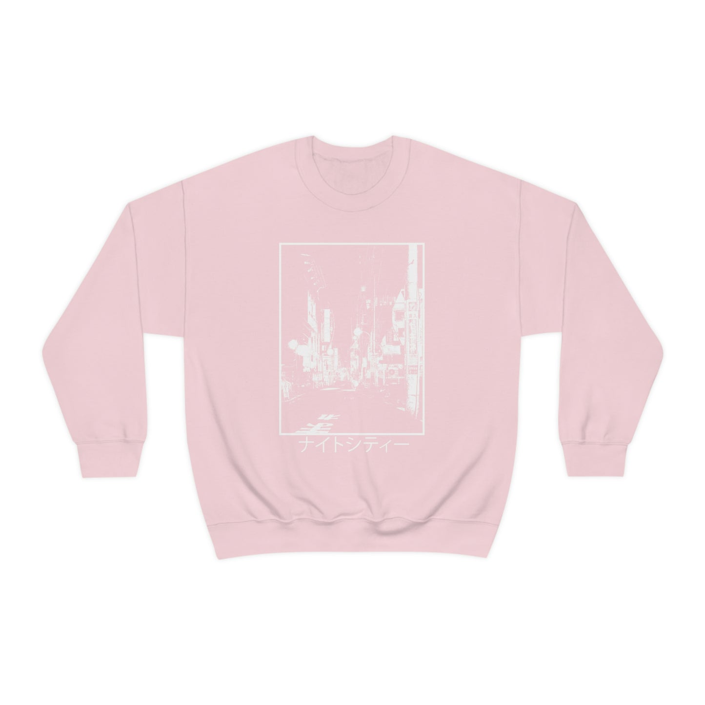 Endless Nights Edgy sweatshirt Japanese Aesthetic shirt Japan Streetwear, Tumblr Clothing Grunge Clothes, Kanji Night Street Art Anime Gift