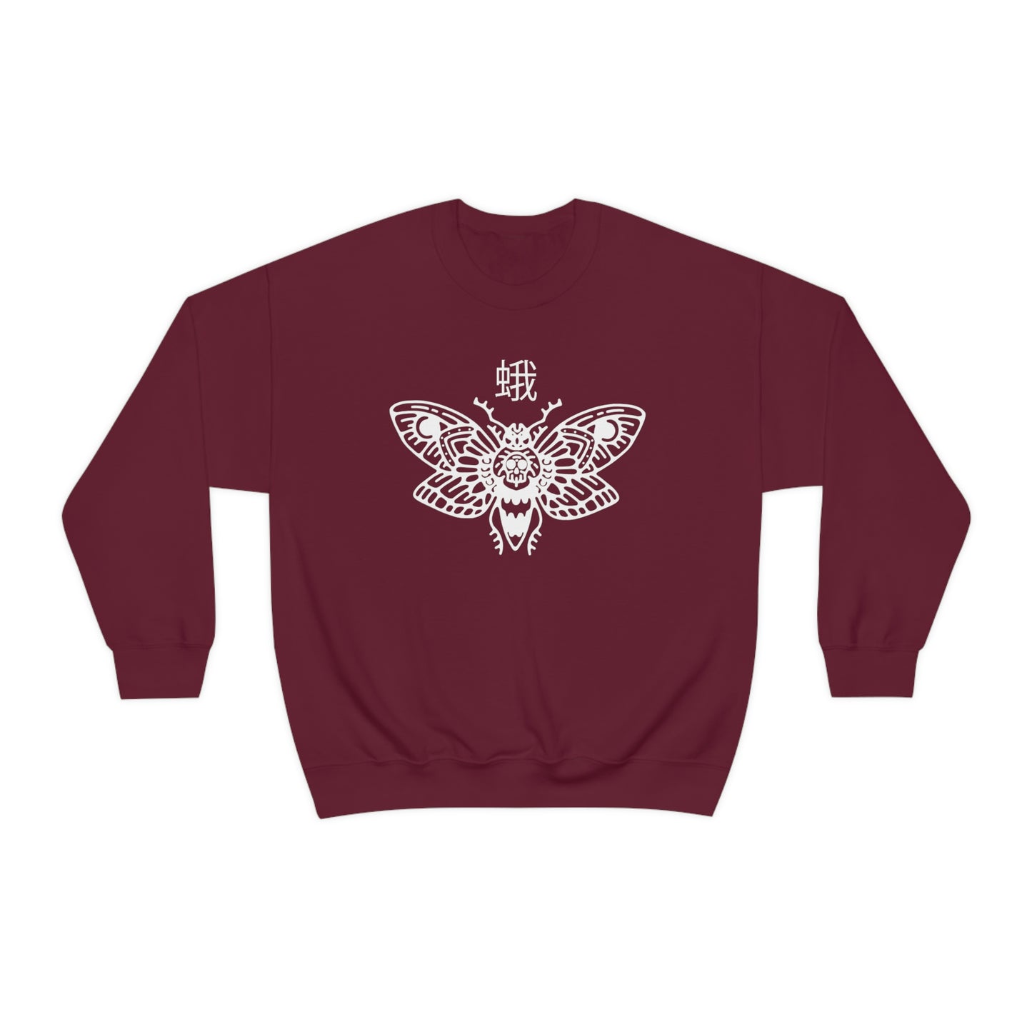Death Moth sweatshirt Alternative Clothing, Grunge sweater death J-Fashion Goth Japan Streetwear Edgy Clothes, Japanese Apparel Metal E-girl