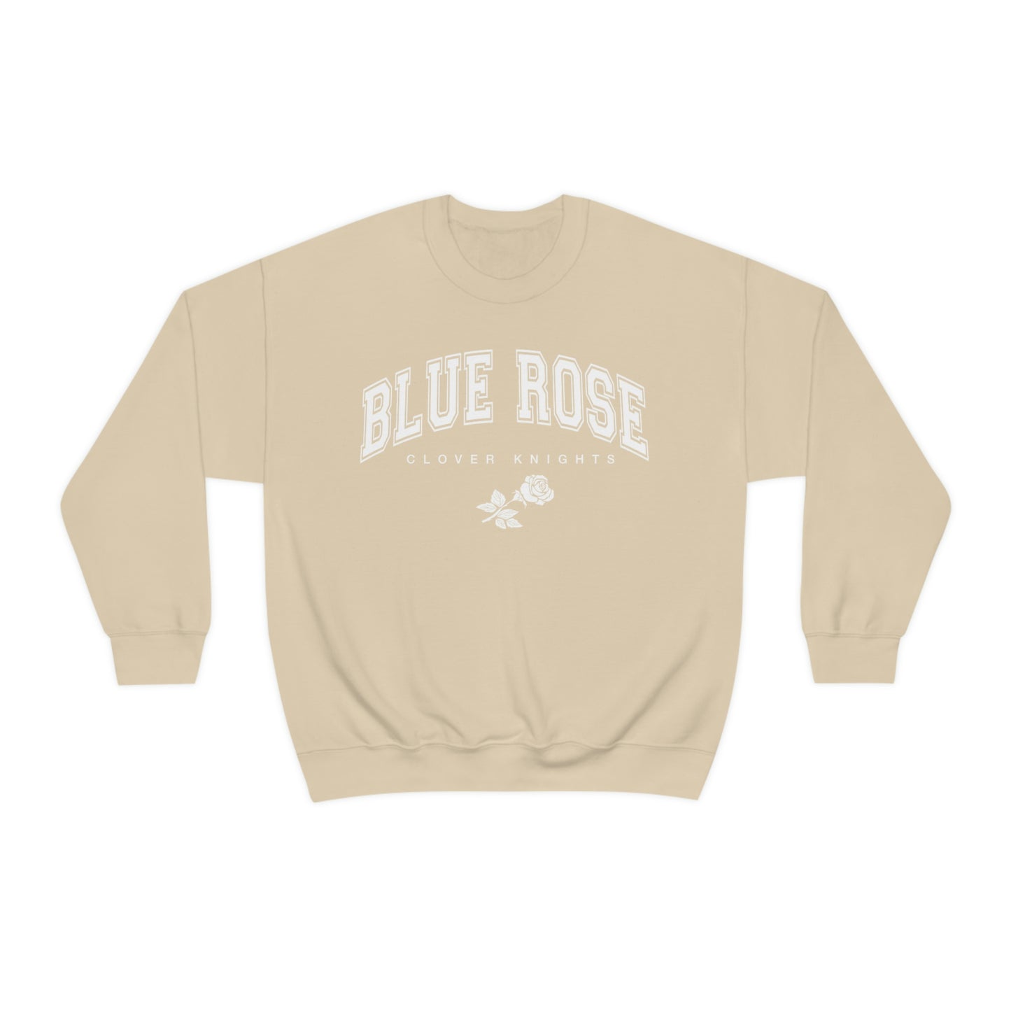 Blue Rose sweatshirt crew neck