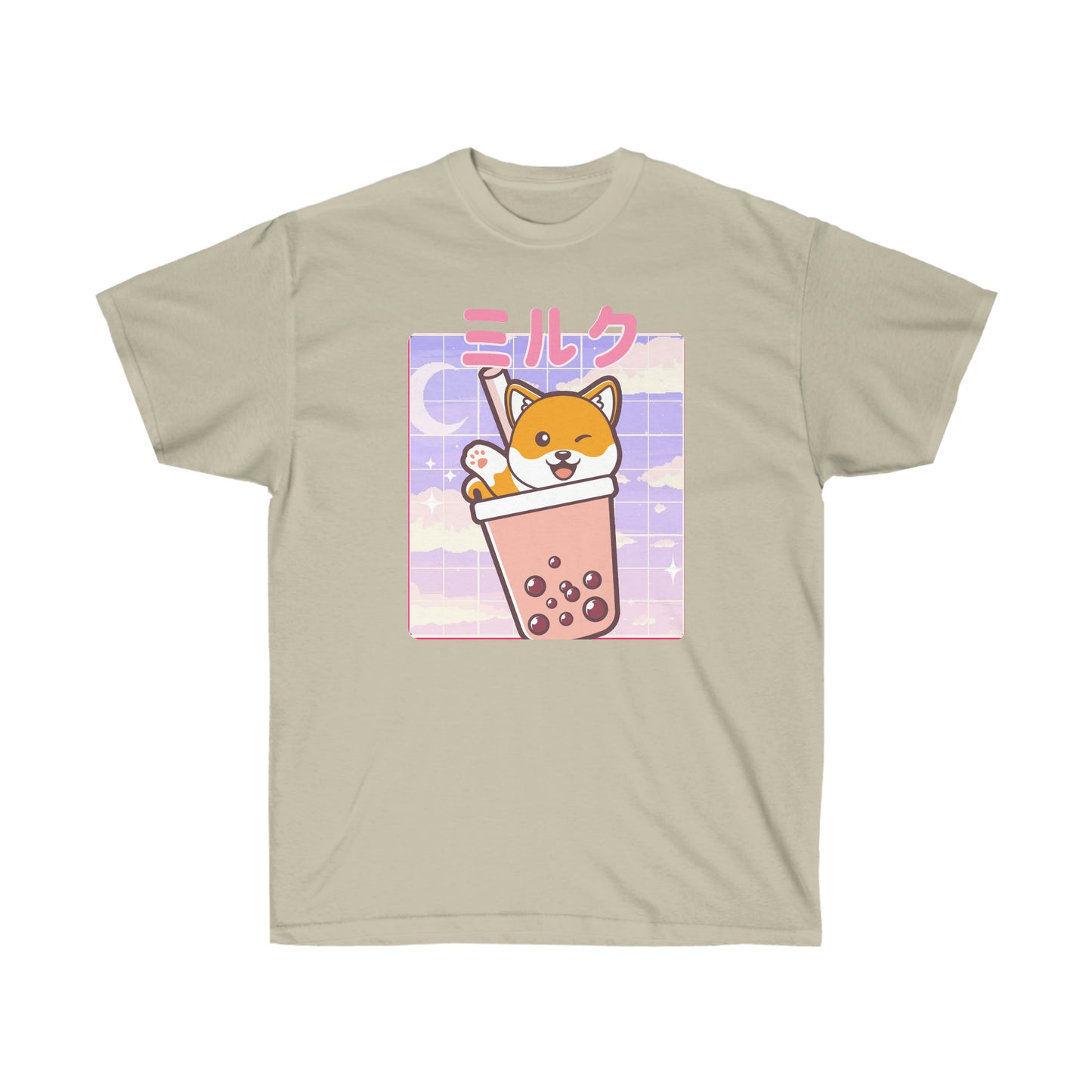 Shiba Inu shirt Cute Yume Kawaii shirt Boba Tea Kawaii clothing T-shirt clothing Fairy kei Pockys