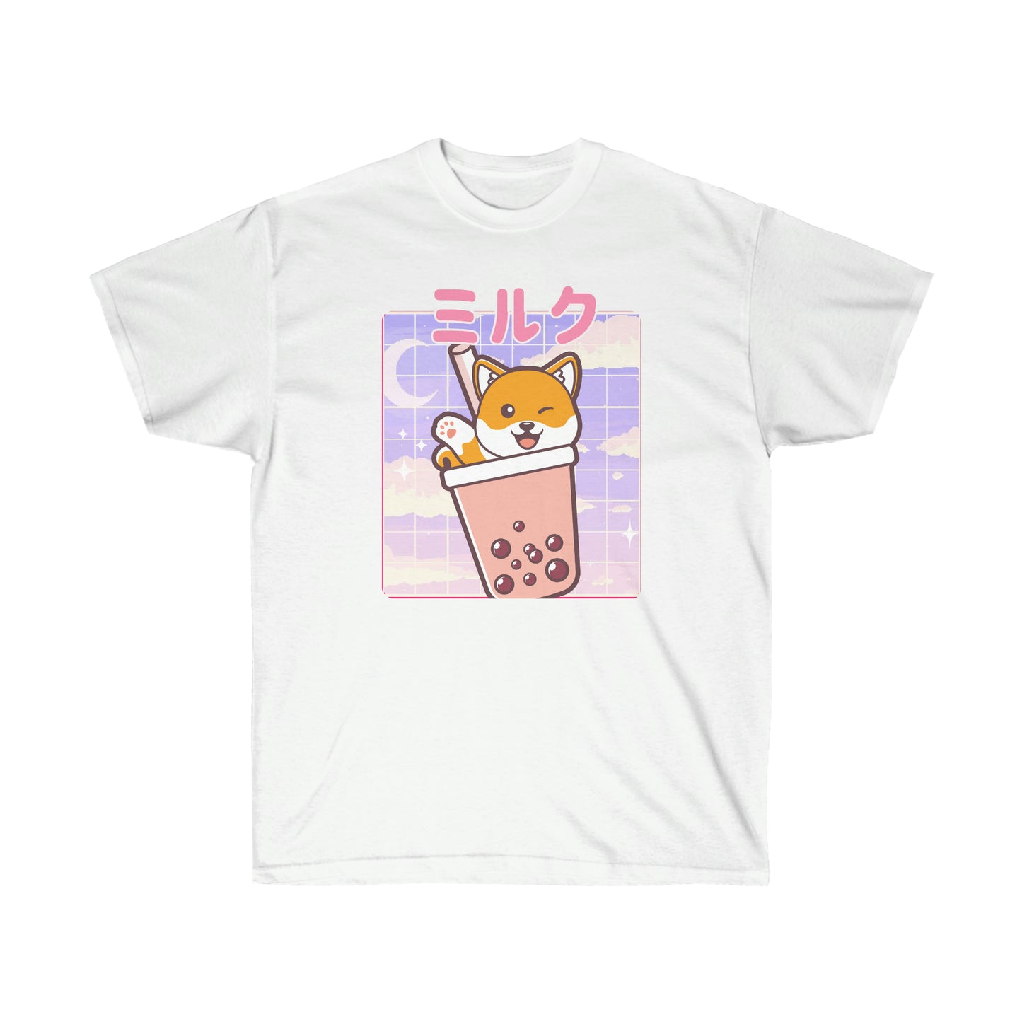 Shiba Inu shirt Cute Yume Kawaii shirt Boba Tea Kawaii clothing T-shirt clothing Fairy kei Pockys