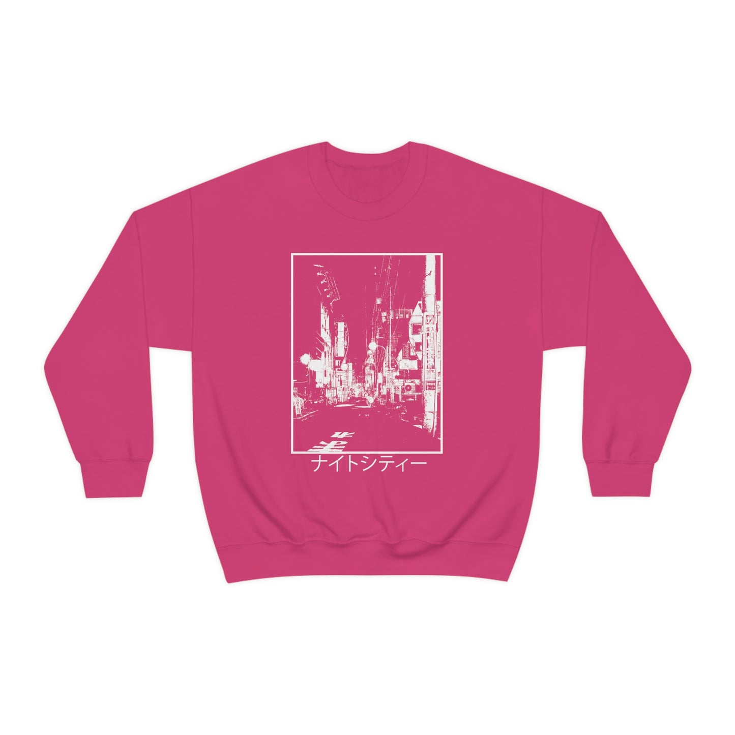Endless Nights Edgy sweatshirt Japanese Aesthetic shirt Japan Streetwear, Tumblr Clothing Grunge Clothes, Kanji Night Street Art Anime Gift
