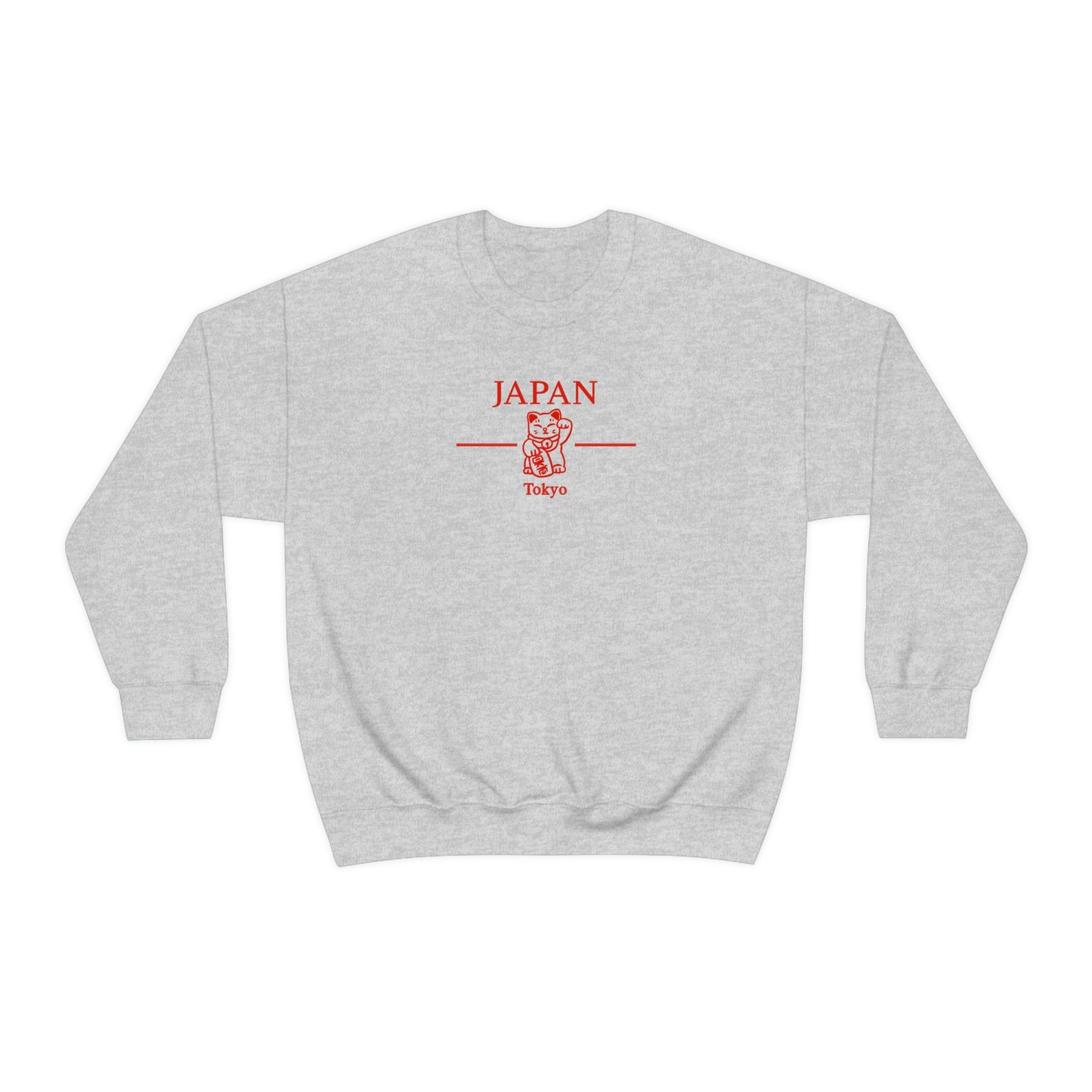 Lucky Cat Japan Crewneck Tokyo Japan Aesthetic Sweatshirt