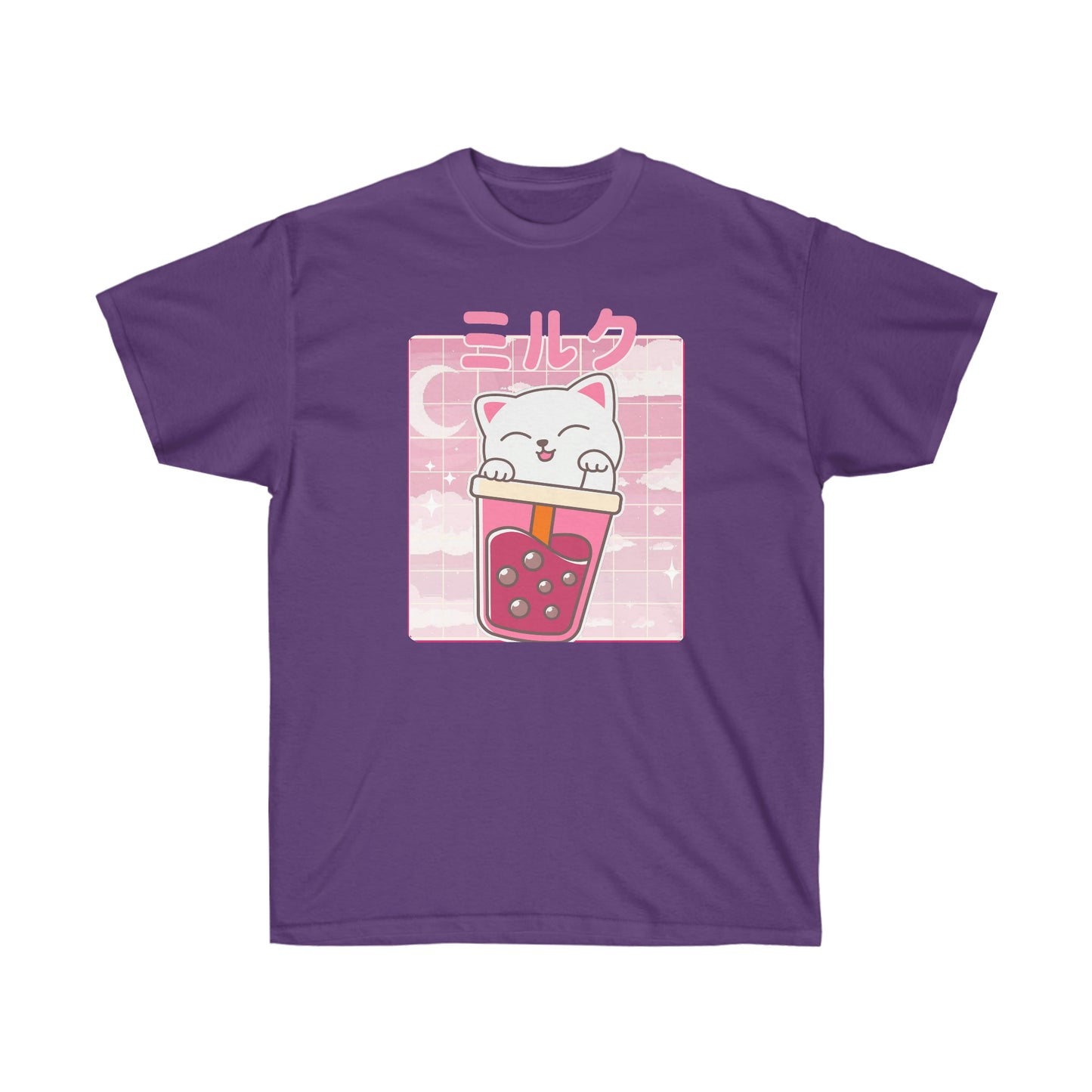 Kawaii Cat shirt Ramen Cute Chibi Kitten Japanese Yume Kawaii shirt Boba Tea Kawaii clothing T-shirt clothing pocket