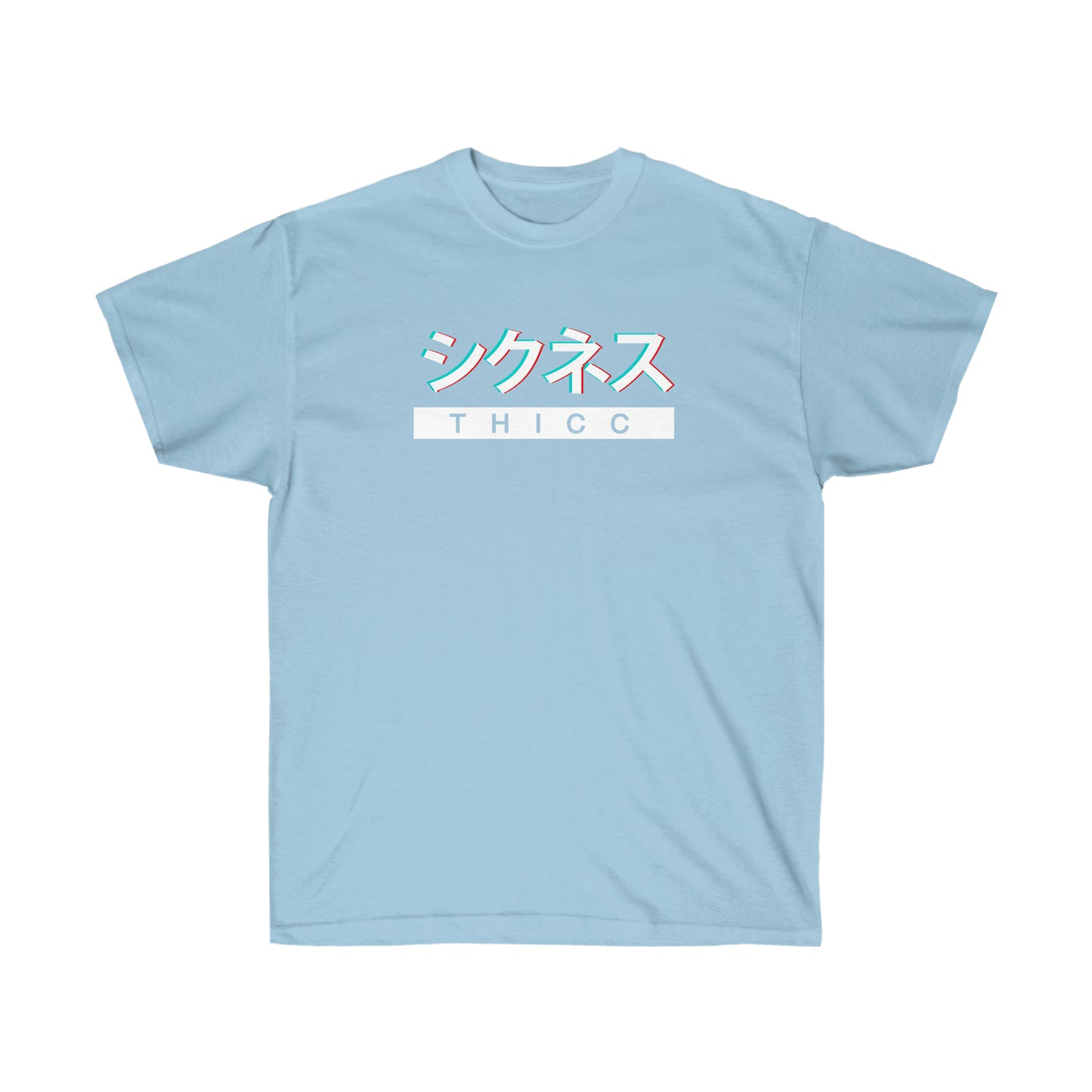 THICC t-Shirt Anime shirt Glitch Vaporwave Aesthetic Japanese Streetwear Tumblr Tee Grunge T-shirt Aesthetic tee Minimal Simple