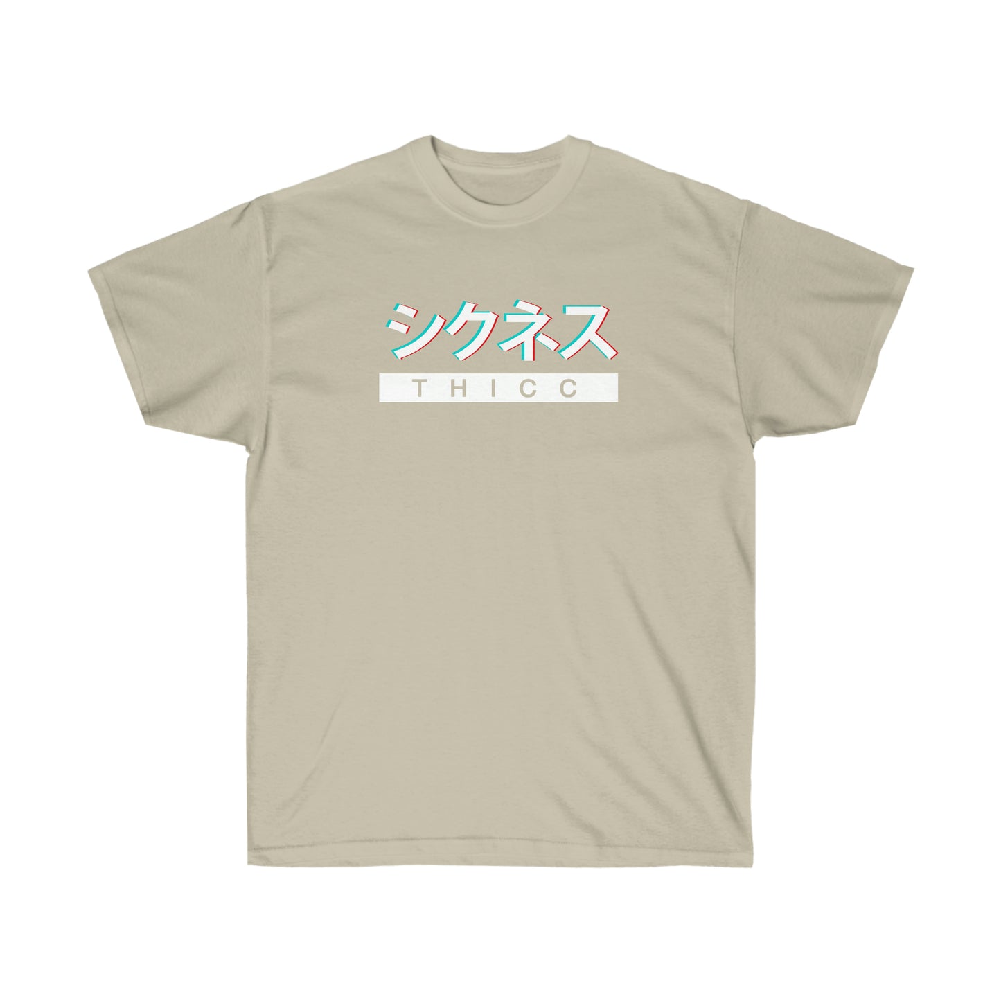 THICC t-Shirt Anime shirt Glitch Vaporwave Aesthetic Japanese Streetwear Tumblr Tee Grunge T-shirt Aesthetic tee Minimal Simple