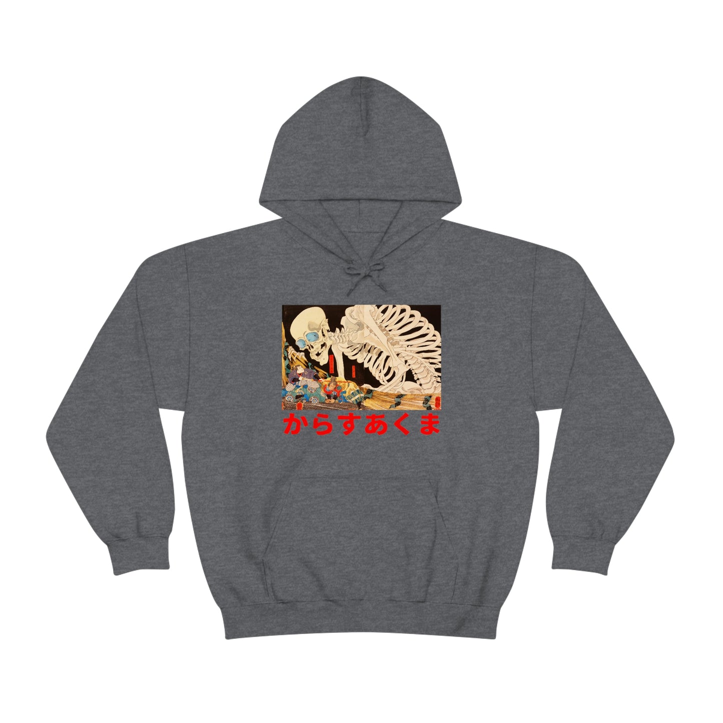 Japan Skeleton Streetwear hoodie Japanese Demon Yokai Oni Masked Y2K 90s