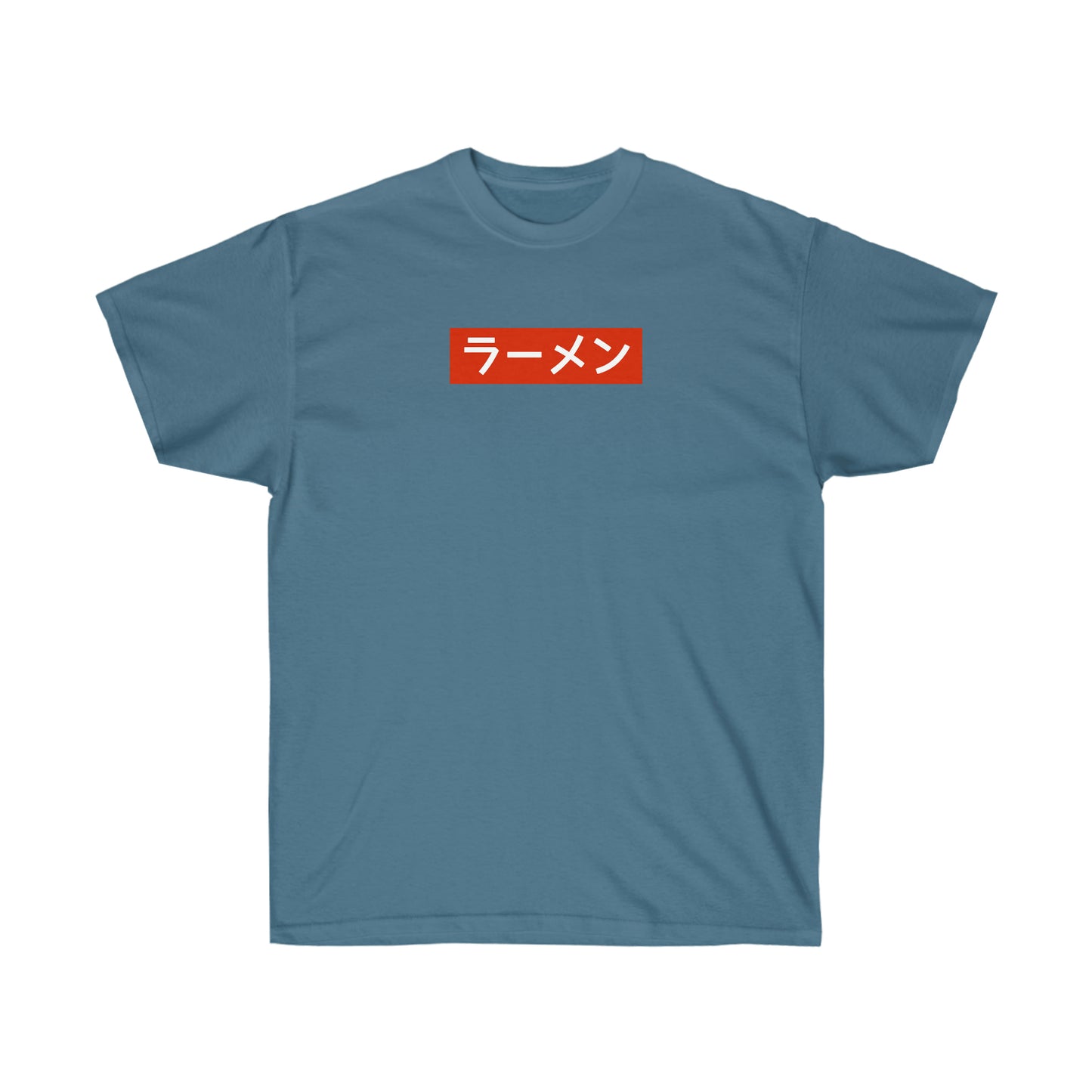 Ramen red block shirt Japanese Calligraphy Gyotaku Traditional Ukiyo-e Japan Kanji Anime Manga Kyoto t-shirt