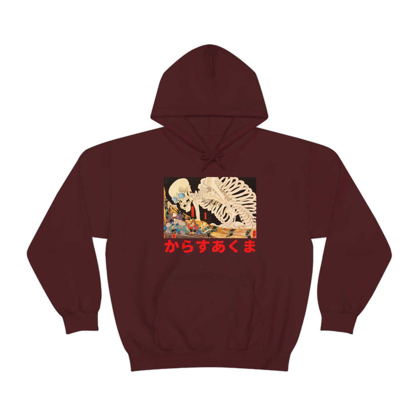 Japan Skeleton Streetwear hoodie Japanese Demon Yokai Oni Masked Y2K 90s