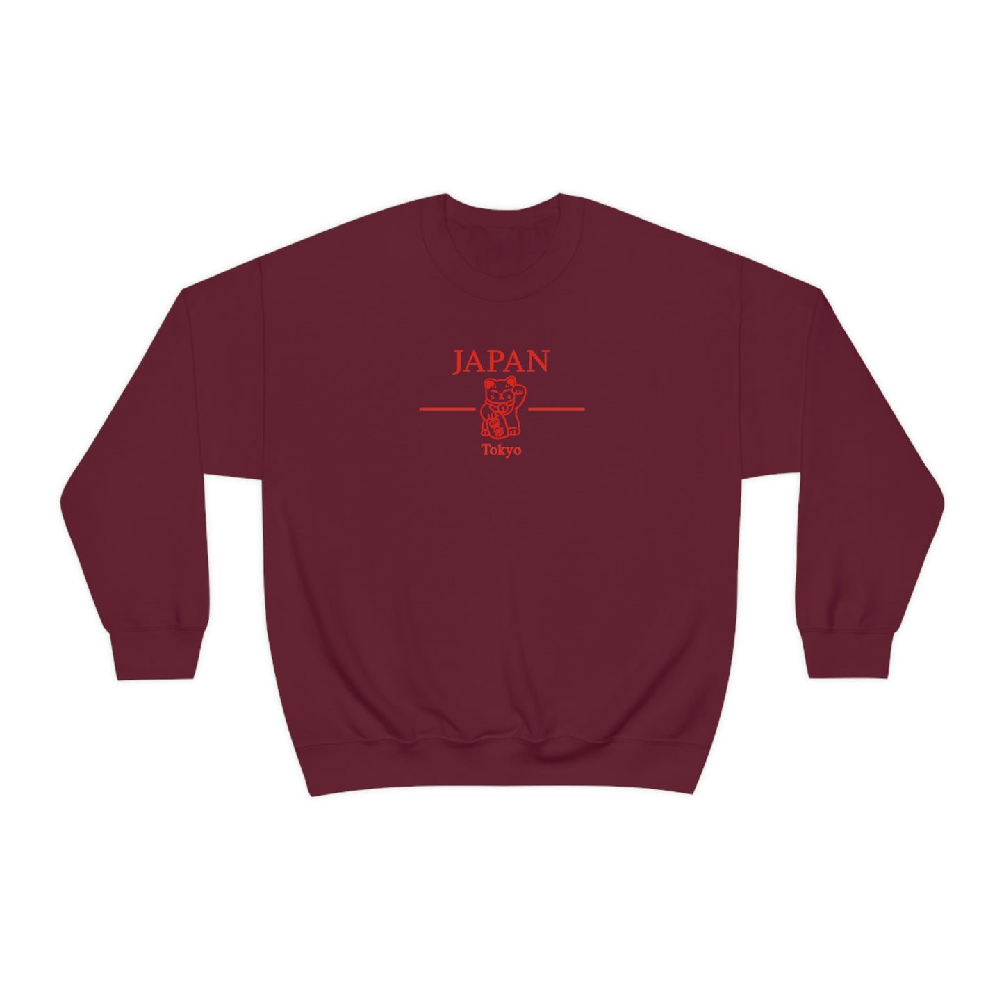 Lucky Cat Japan Crewneck Tokyo Japan Aesthetic Sweatshirt
