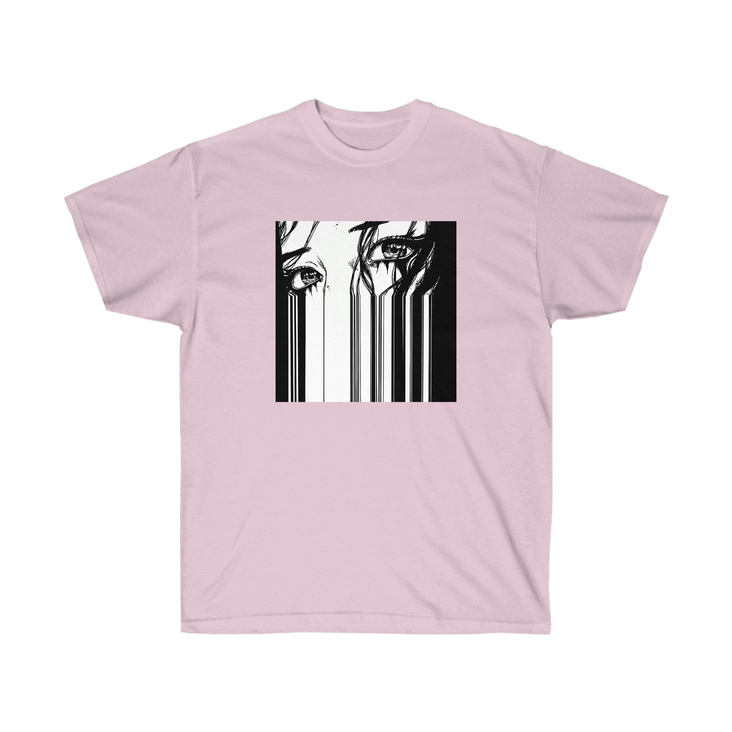 Anime girl eyes shirt Glitch Vaporwave Aesthetic Japanese Streetwear Tumblr Tee Grunge T-shirt Aesthetic tee Minimal Simple
