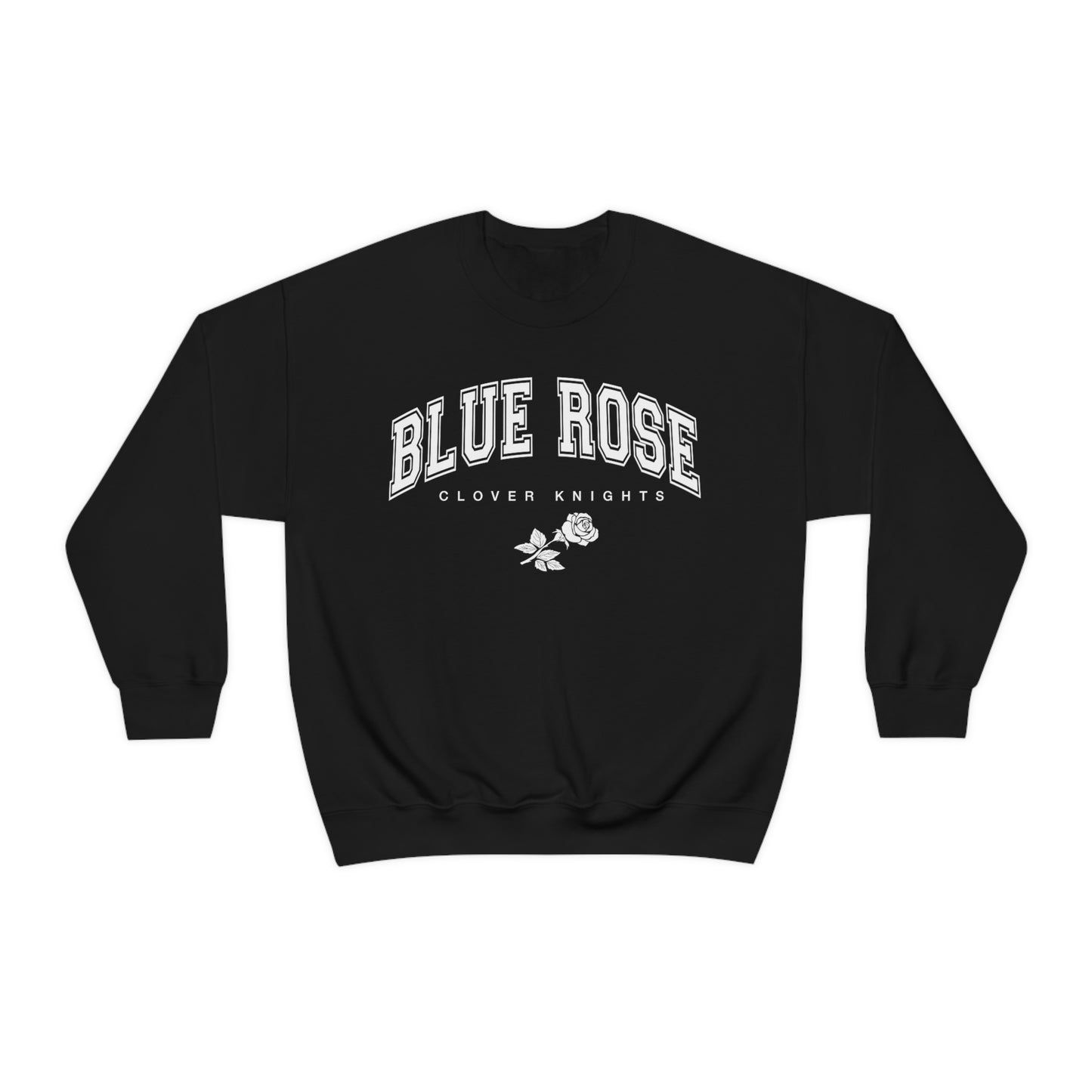 Blue Rose sweatshirt crew neck