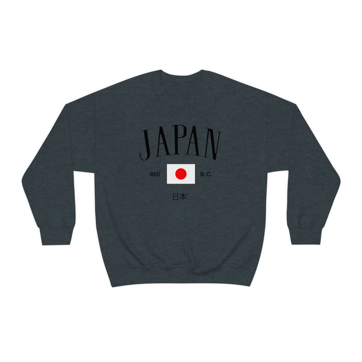 Japan Sweatshirt Tokyo Japanese Flag Soft Comfortable Crewneck Pullover Unisex 90s College style