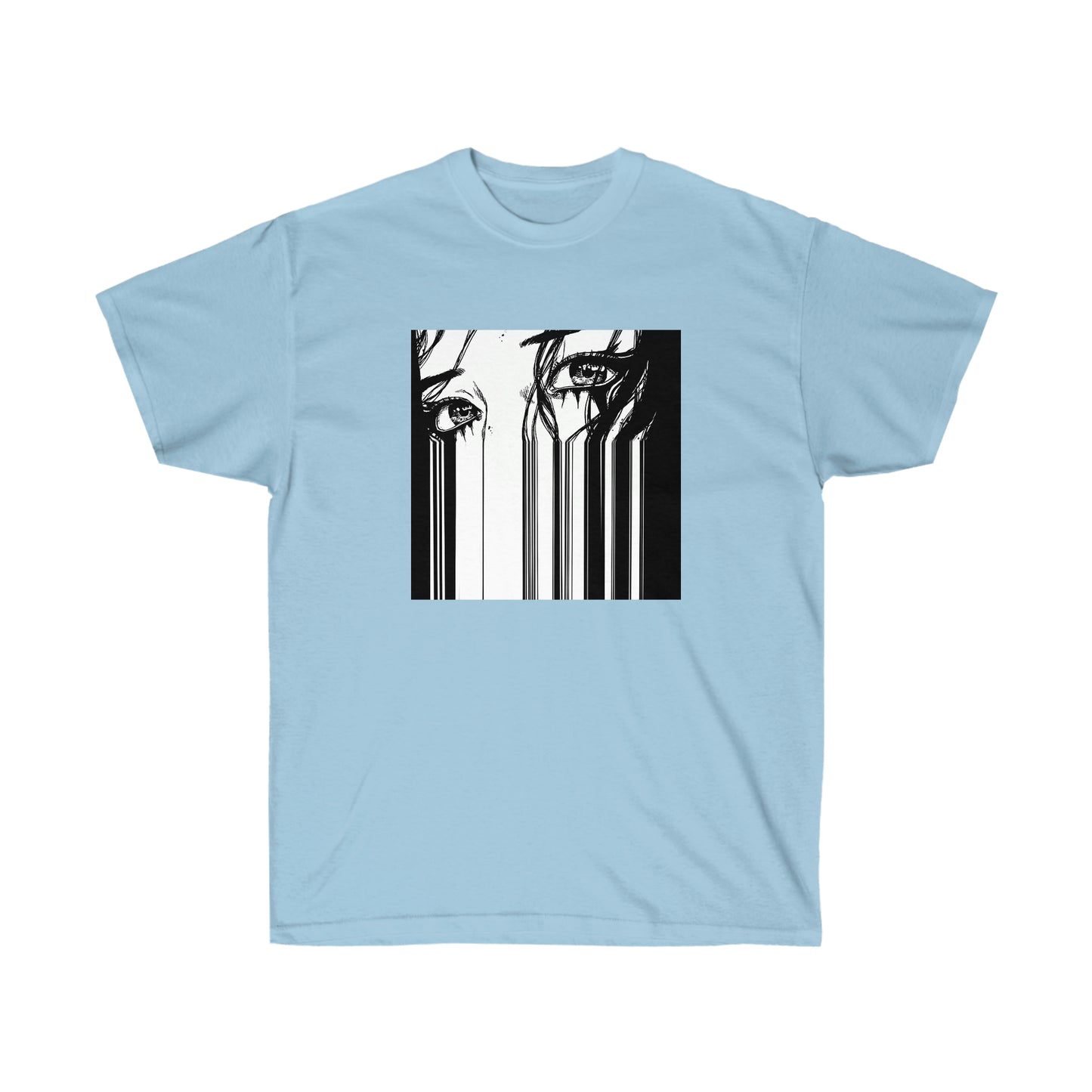 Anime girl eyes shirt Glitch Vaporwave Aesthetic Japanese Streetwear Tumblr Tee Grunge T-shirt Aesthetic tee Minimal Simple