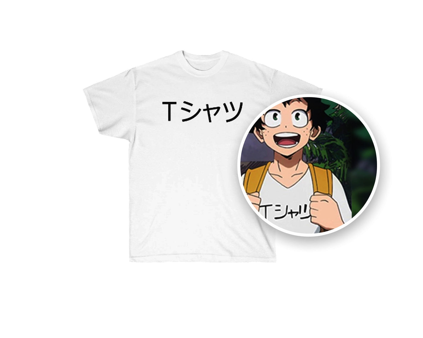 Dekus Mall Boku No T-shirt in Japanese BNHA Deku Mall Midoriyas Cosplay