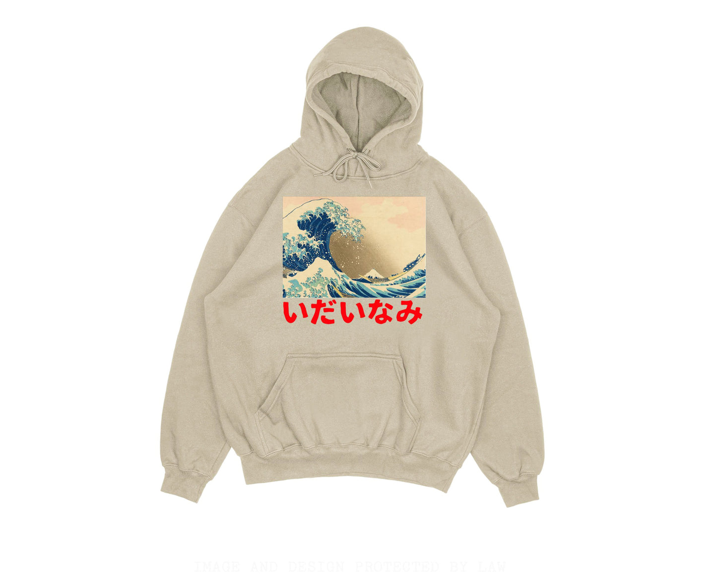The Great Wave hoodie off Kanagawa Ancient Vintage Japan 90s Hokusai