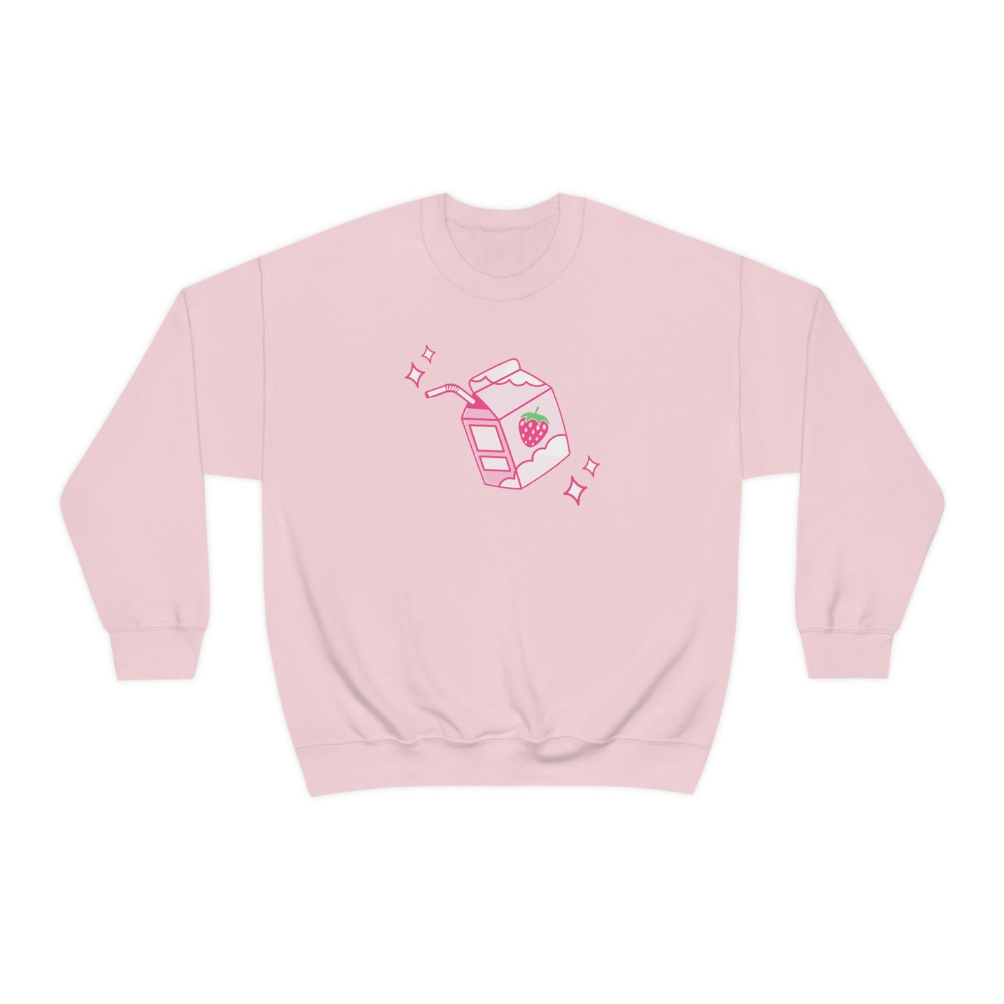 Strawberry Milk Sweatshirt Kawaii Anime Kawaii Clothing Kawaii Anime Japanese Hoodie Harajuku Clothing Aesthetic Cute Gift