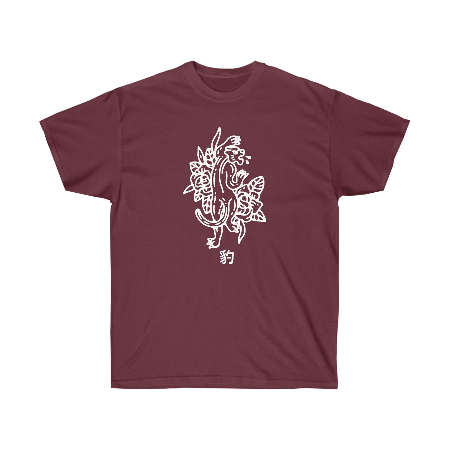 Tiger shirt Tattoo Alternative Clothing, Grunge T-shirt death J-Fashion Top, Japan Streetwear, Edgy Japanese Apparel, Urban Tee E-girl Panther