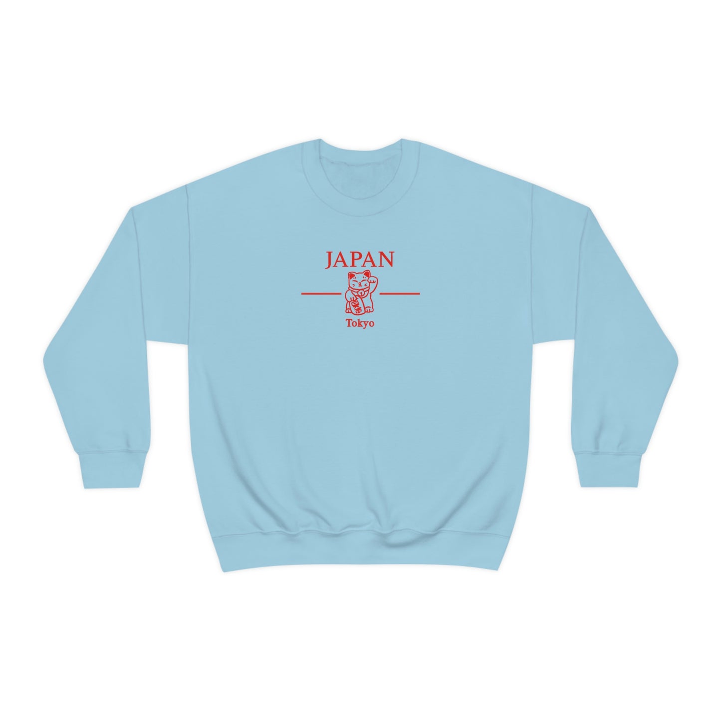 Lucky Cat Japan Crewneck Tokyo Japan Aesthetic Sweatshirt