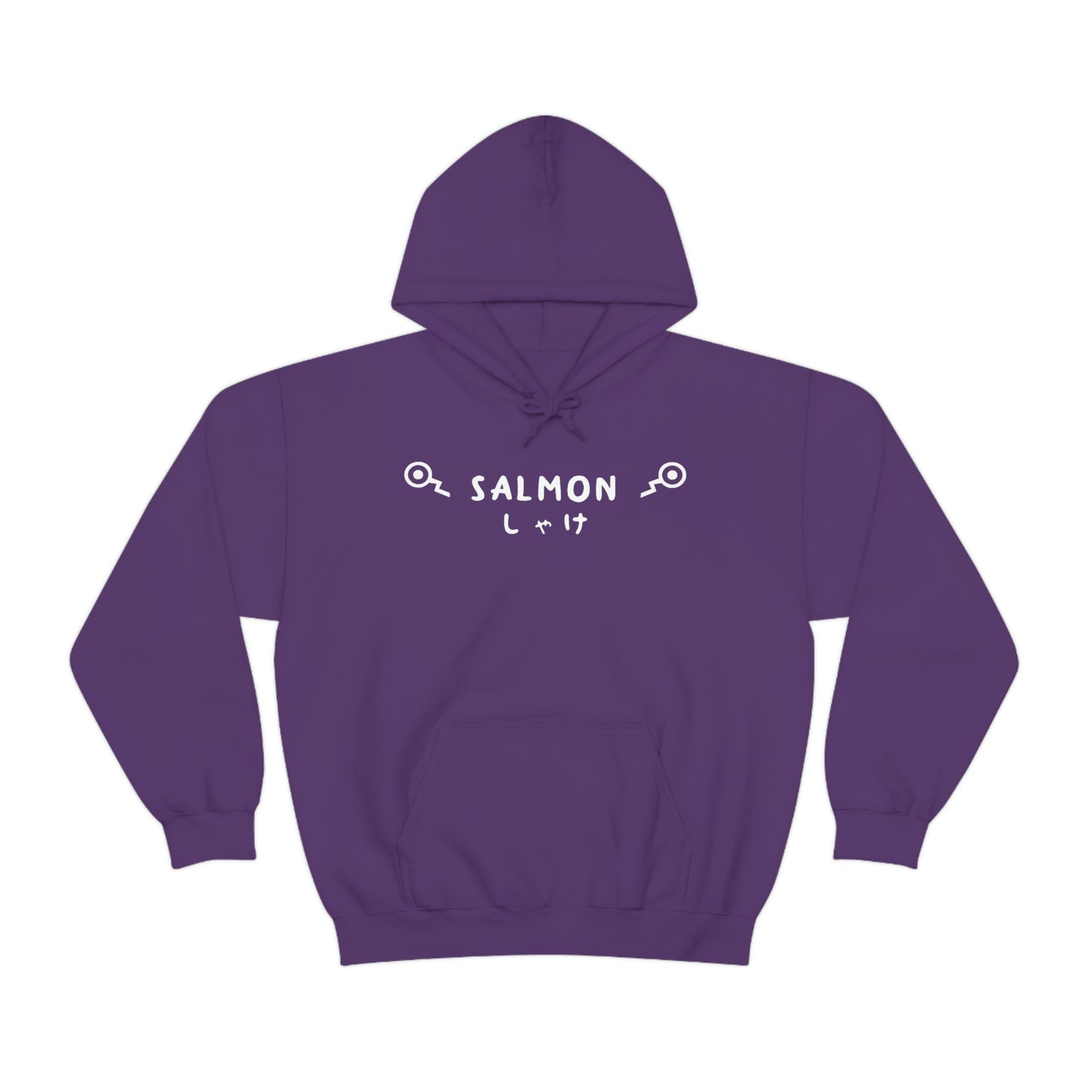 Salmon hoodie oversized Cursed Markings gift anime over sized cute kawaii
