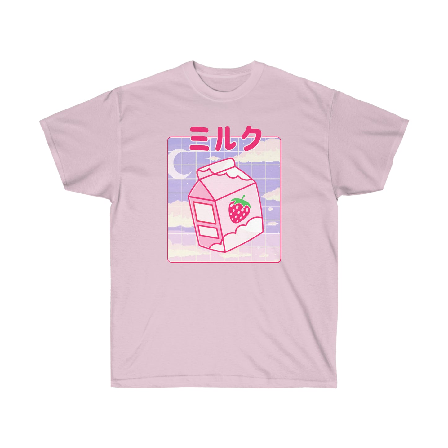Kawaii milk t-shirt Japanese 90s Aesthetic t-shirt Kawaii Anime Strawberry Milk Shake shirt T-shirt for Japan lovers Cute gift anime fan