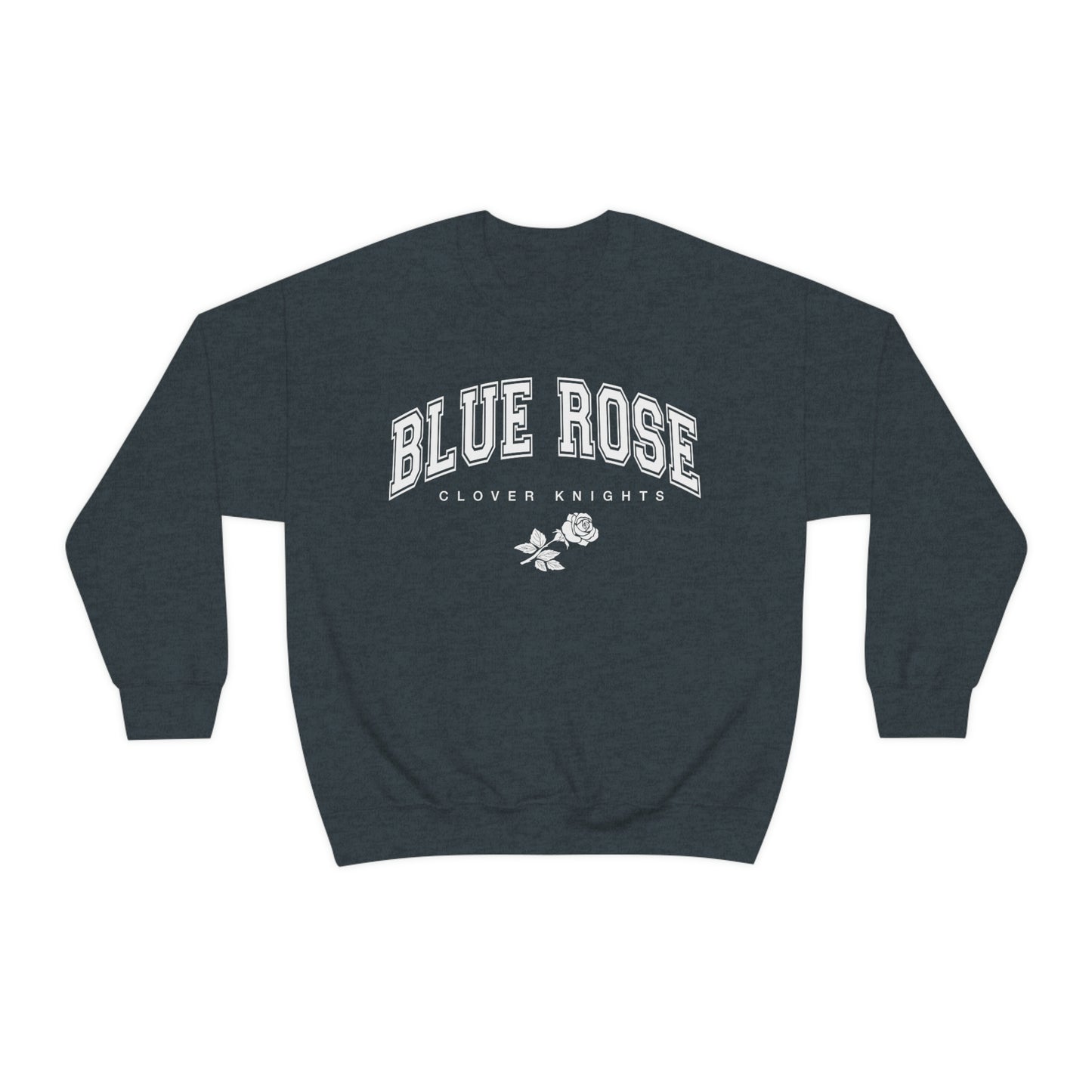 Blue Rose sweatshirt crew neck