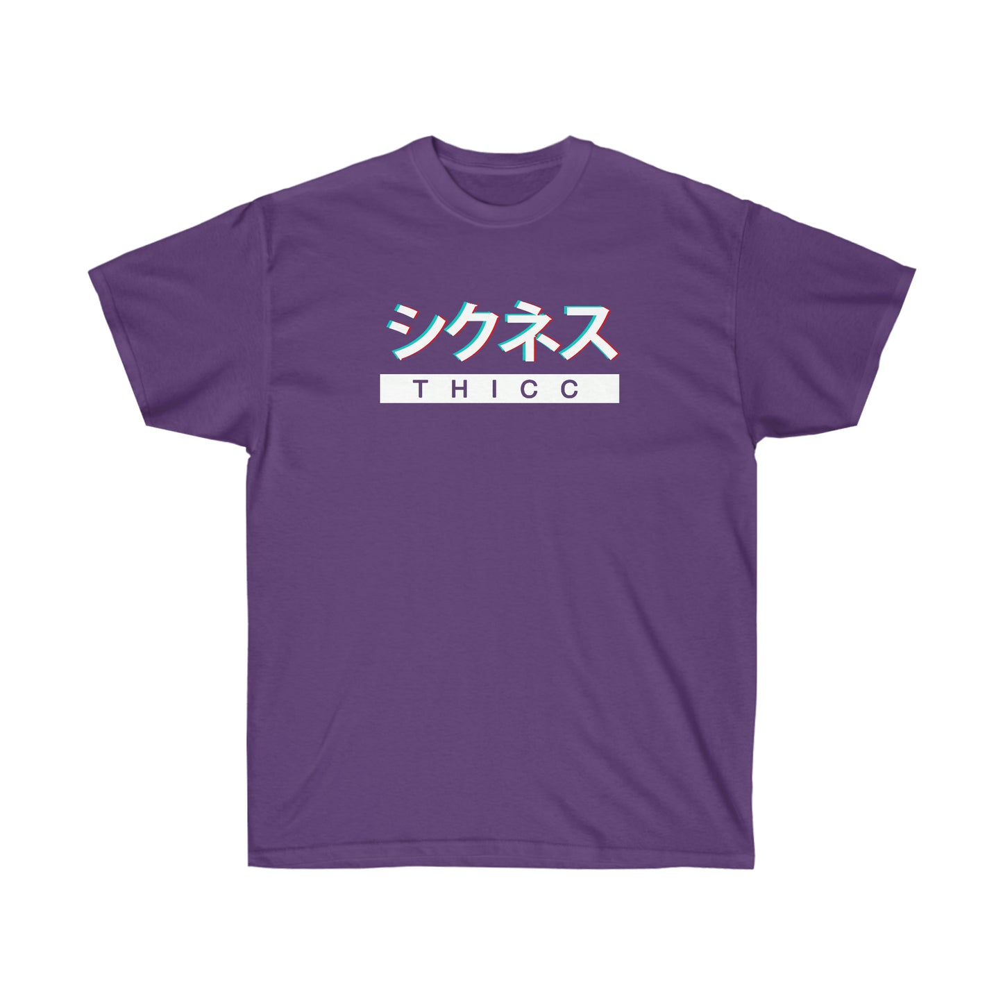 THICC t-Shirt Anime shirt Glitch Vaporwave Aesthetic Japanese Streetwear Tumblr Tee Grunge T-shirt Aesthetic tee Minimal Simple