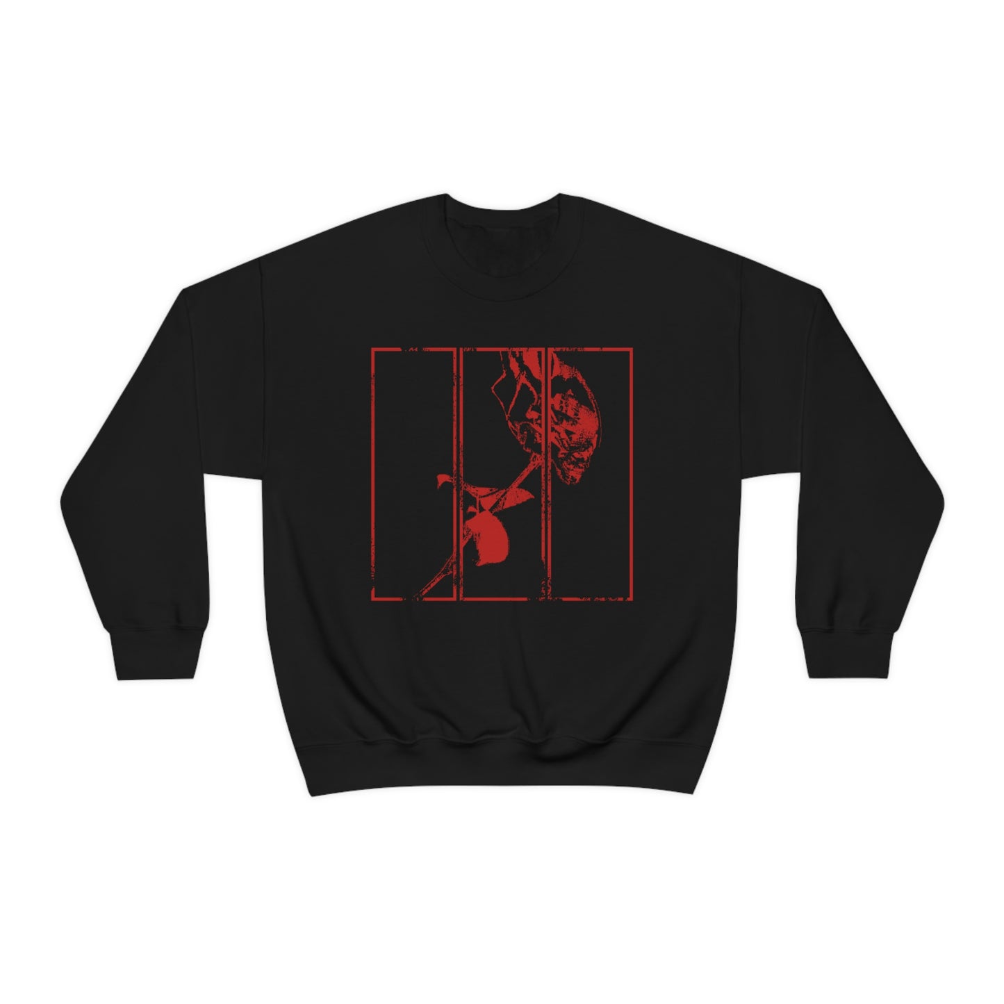 Dead Roses sweatshirt Fire Alternative Clothing Gothic Grunge Clothes Pastel Goth Tee Edgy Clothes E-Girl E-boy Emo Red Roses streetwear