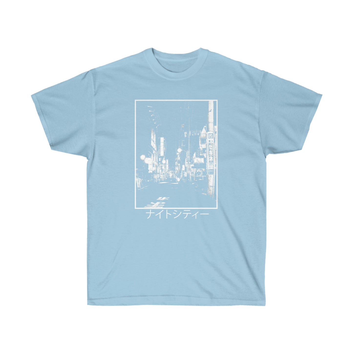Endless Nights Edgy shirt Japanese Aesthetic Tshirt, Japan Streetwear, Tumblr Clothing, Grunge Clothes, Kanji Night Street Art , Anime Gift