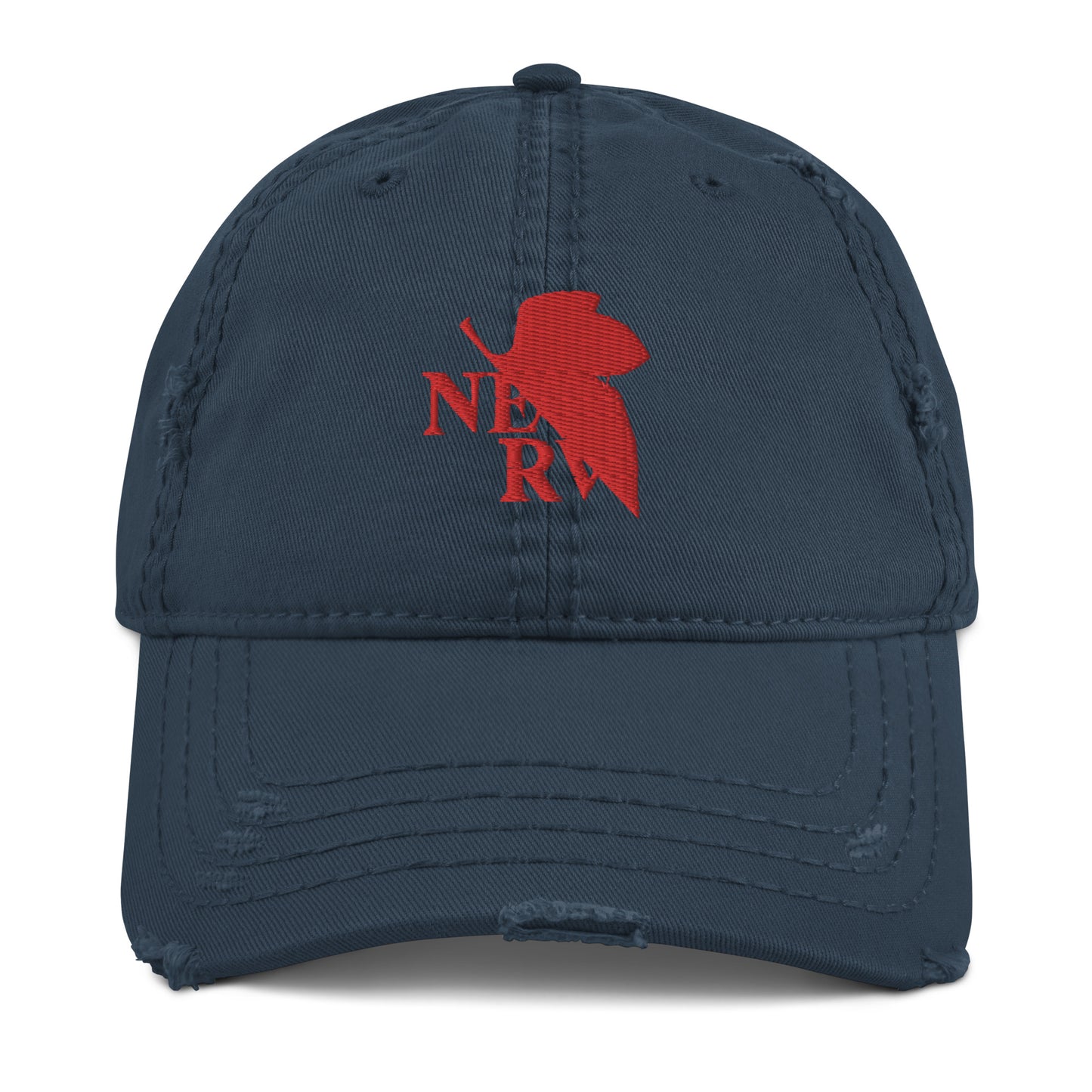 NERVs Company Neon Anime Eva Japanese Vintage Distressed Dad Hat