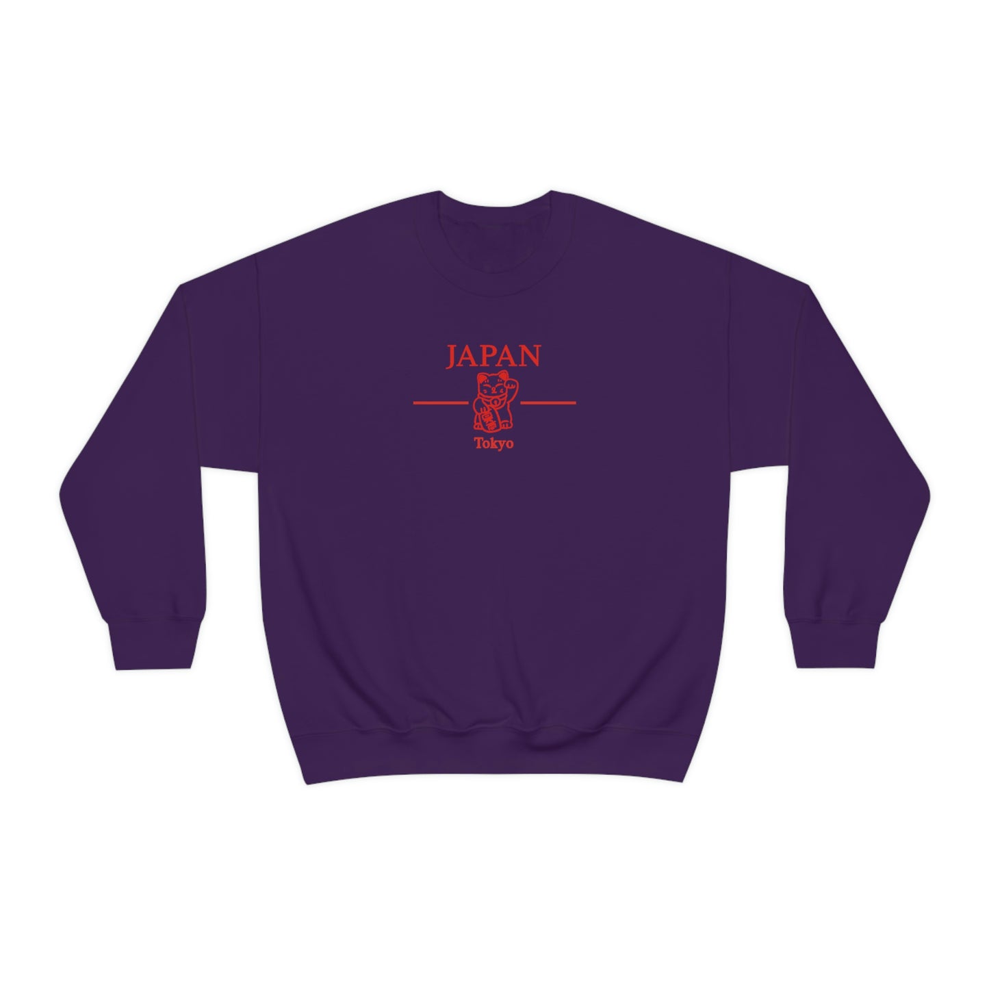 Lucky Cat Japan Crewneck Tokyo Japan Aesthetic Sweatshirt