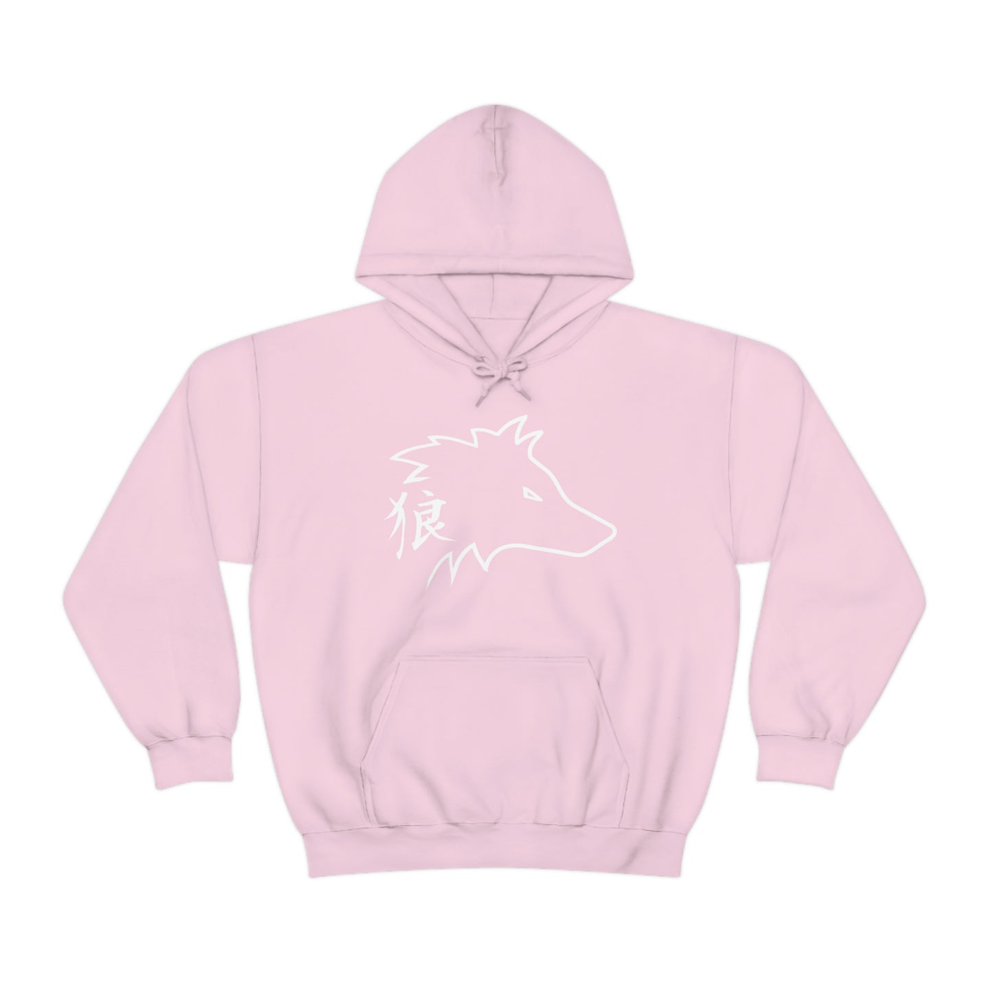 Wolf Hoodie ookami Japanese kanji hooded sweatshirt Soft grunge clothing Furry fandom ookami wolf kanji mens wolf