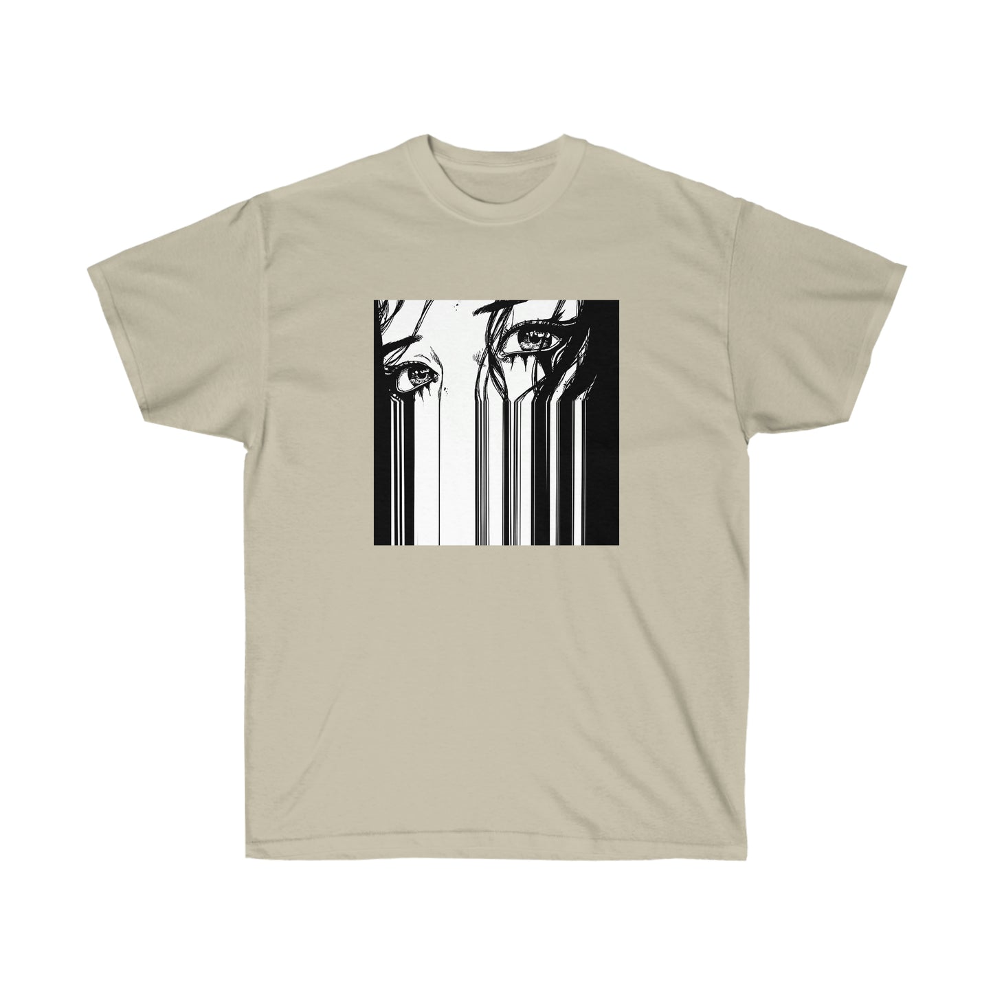 Anime girl eyes shirt Glitch Vaporwave Aesthetic Japanese Streetwear Tumblr Tee Grunge T-shirt Aesthetic tee Minimal Simple