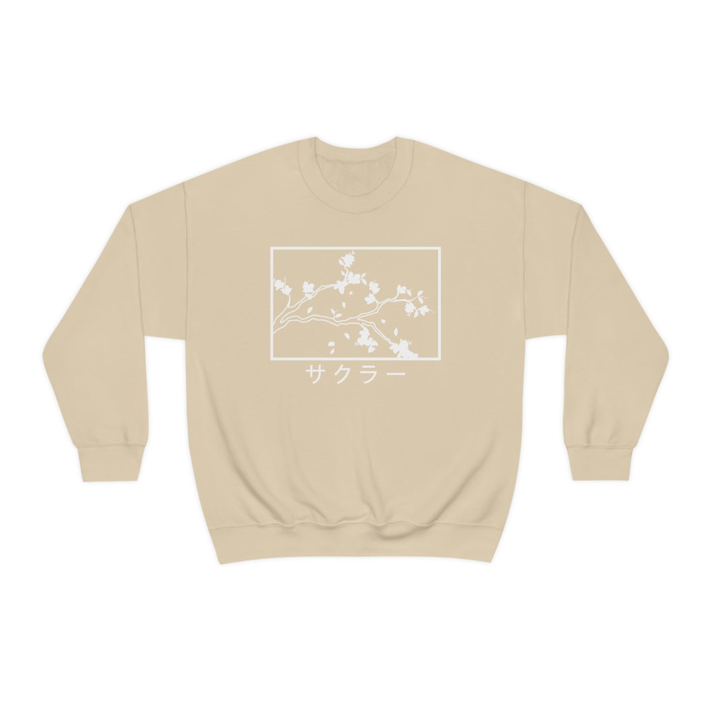 Sakura aesthetic Sweatshirt minimal minimalist Japan Sweater crewneck